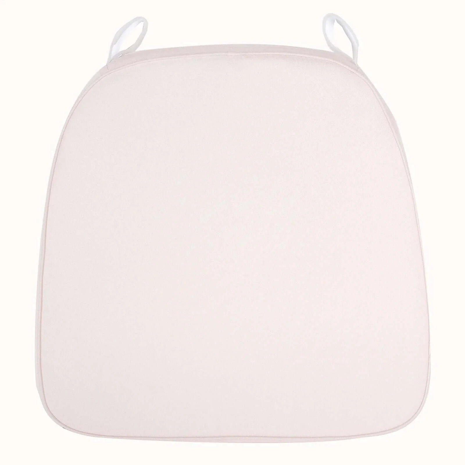 Chiavari Chair Pad Memory Foam 1.5" Thick with Ties Blush - Removable Cover - Image 6