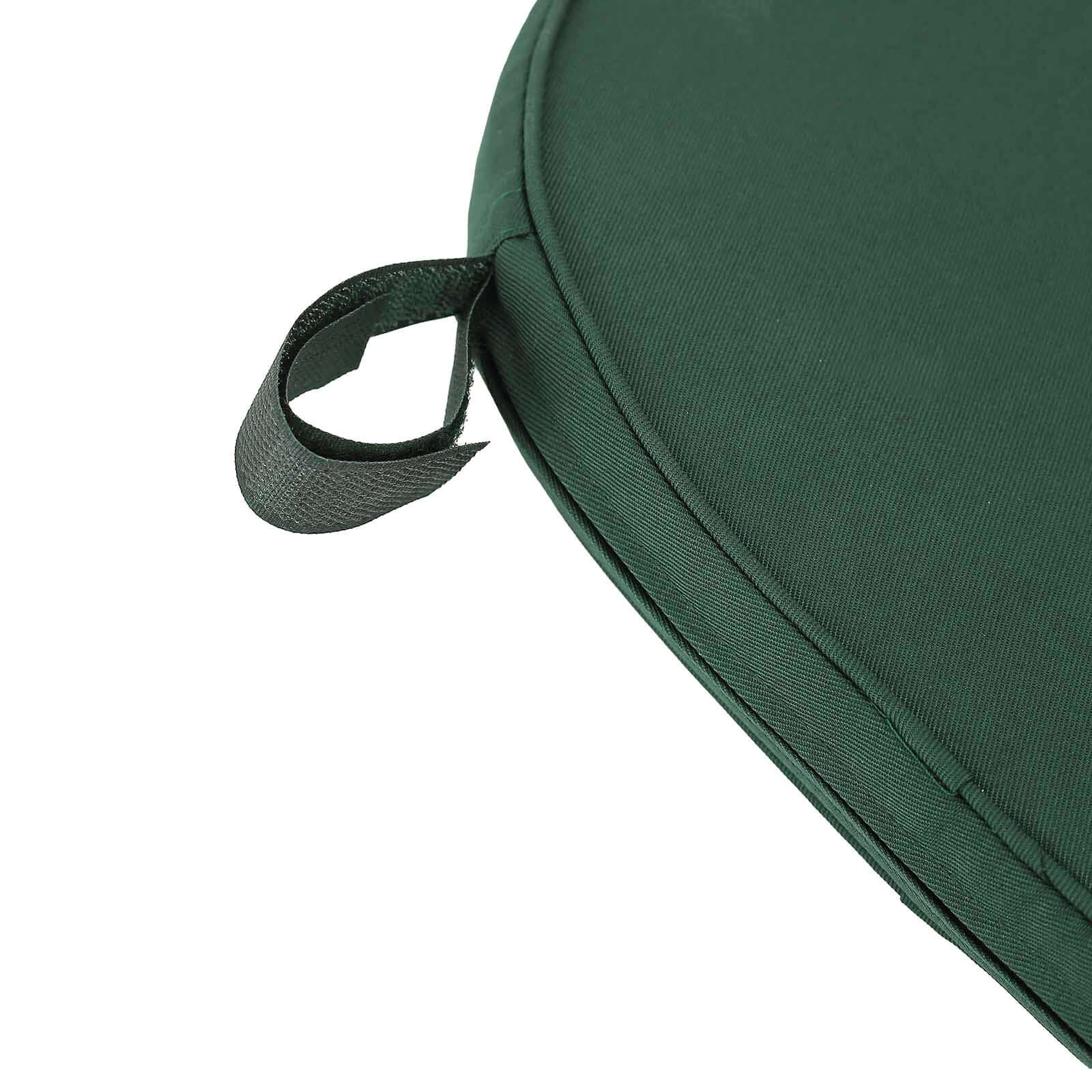 Chiavari Chair Pad Memory Foam 1.5" Thick with Ties Hunter Emerald Green - Removable Cover - Image 11