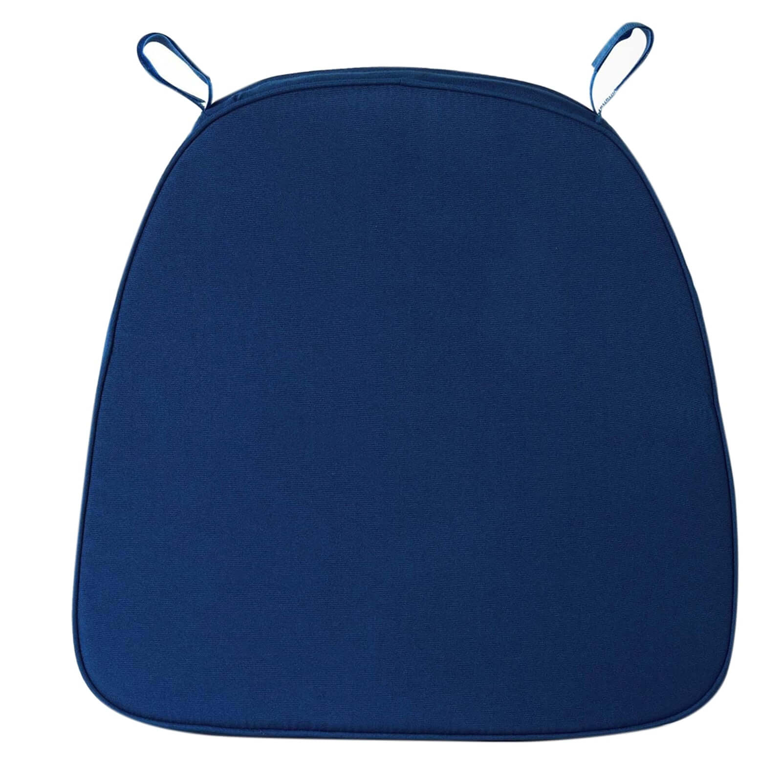Chiavari Chair Pad Memory Foam 1.5" Thick with Ties Navy Blue - Removable Cover - Image 6