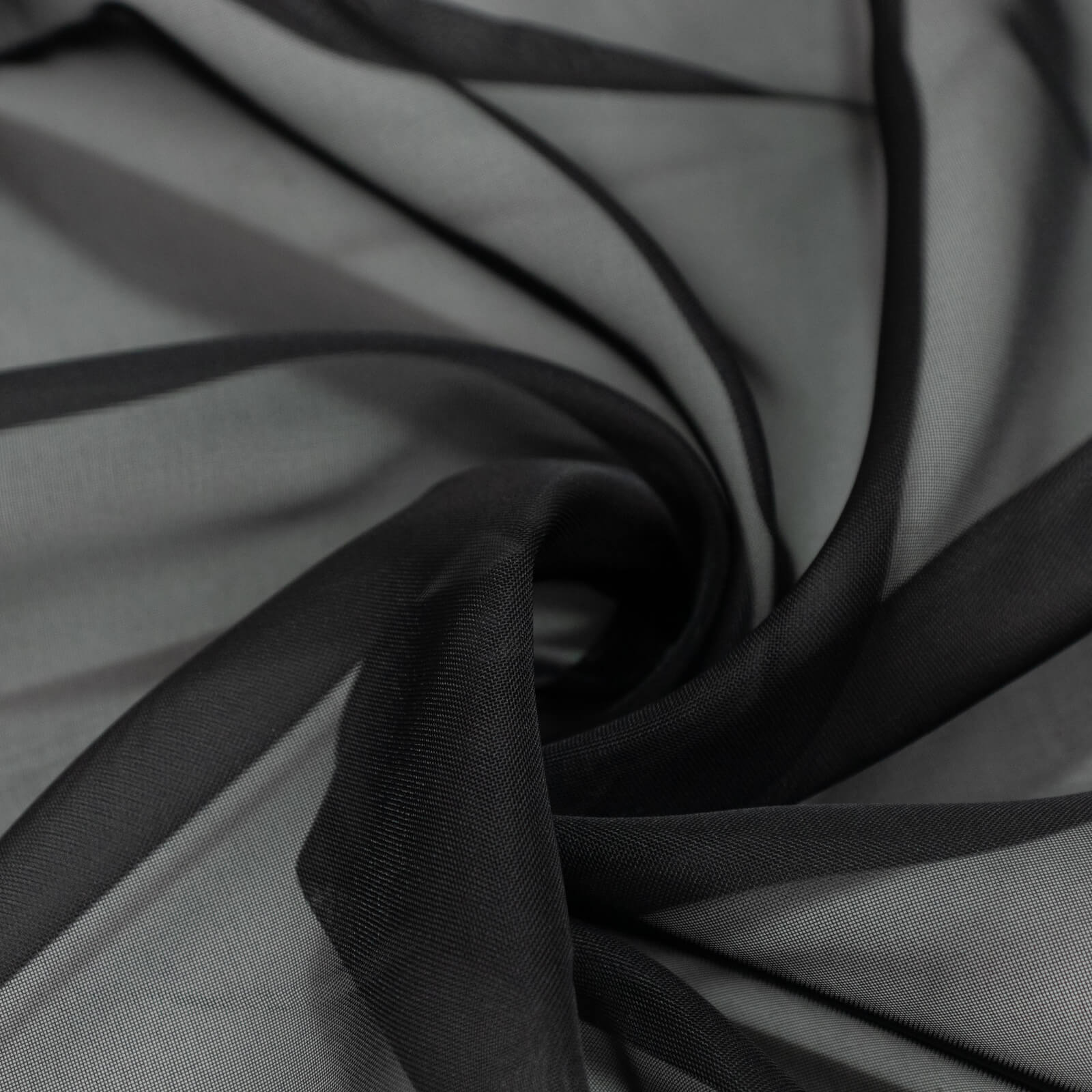 Chiffon Backdrop Curtain Panel 10ft x 14ft – Black Durable Flame Resistant Sheer Draping Fabric with Rod Pocket - Image 7