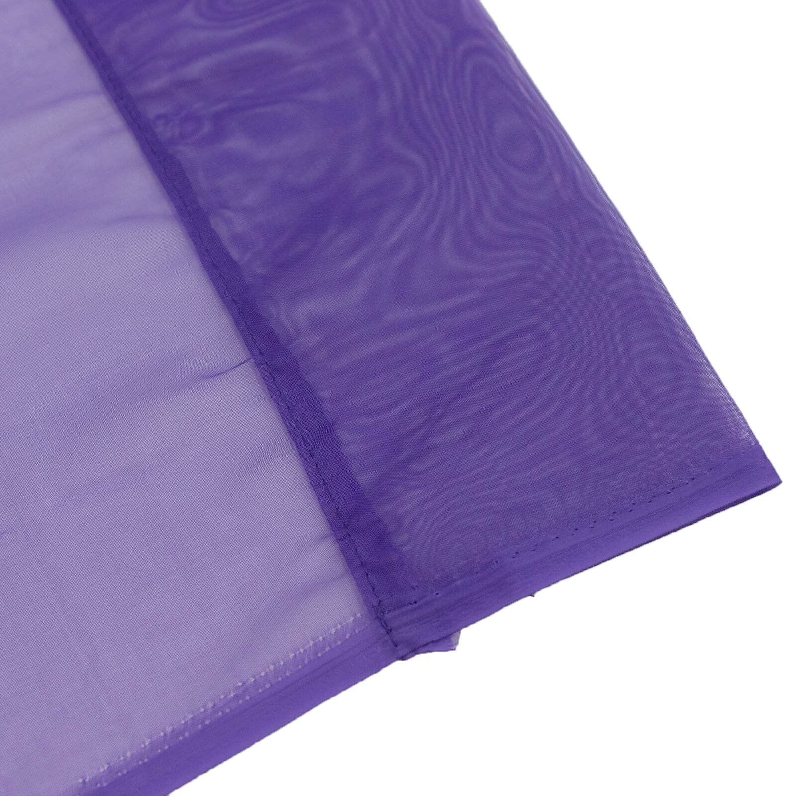 Chiffon Backdrop Curtain Panel 10ft x 10ft – Purple Durable Flame Resistant Sheer Draping Fabric with Rod Pocket - Image 6
