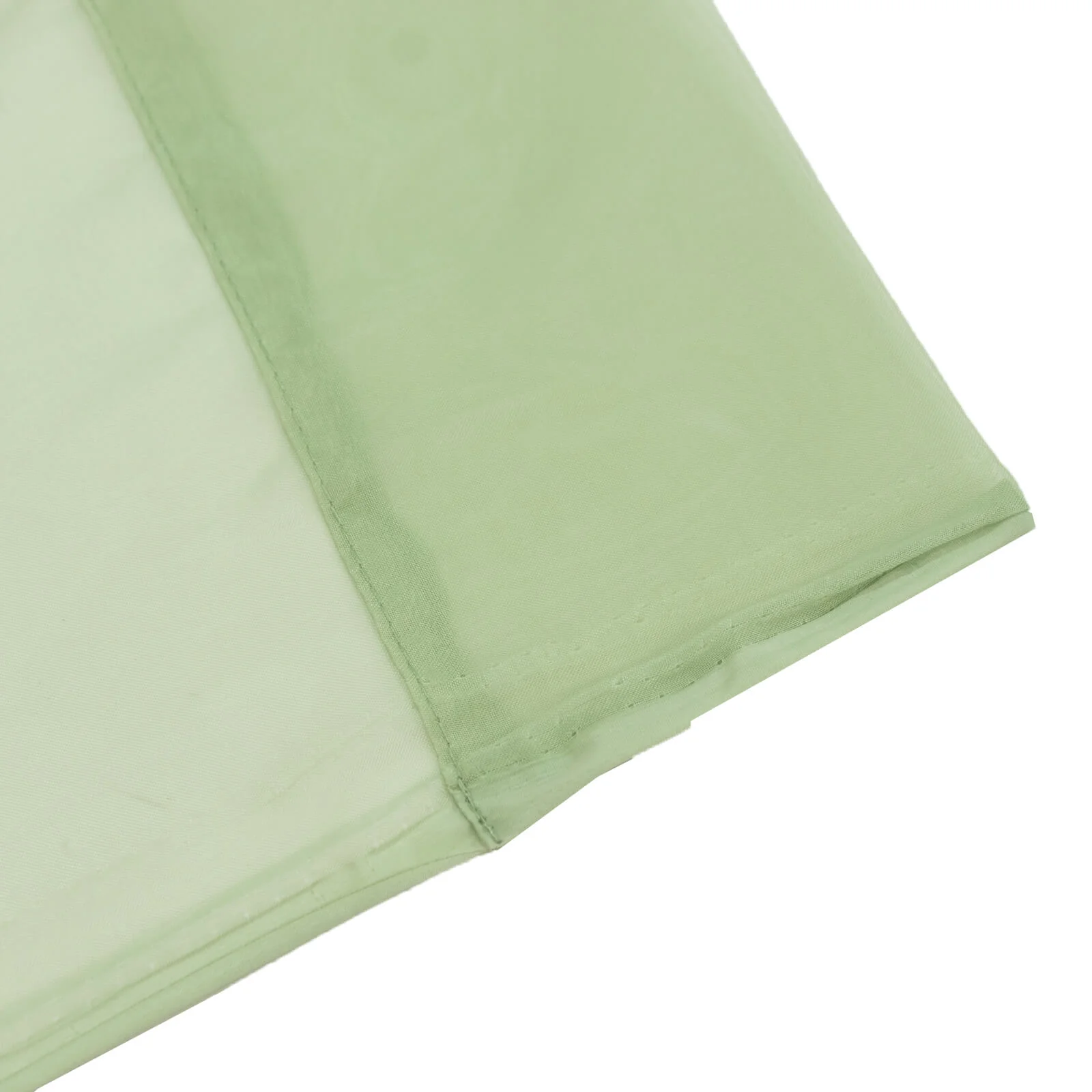 Chiffon Backdrop Curtain Panel 10ft x 10ft – Sage Green Durable Flame Resistant Sheer Draping Fabric with Rod Pocket - Image 6