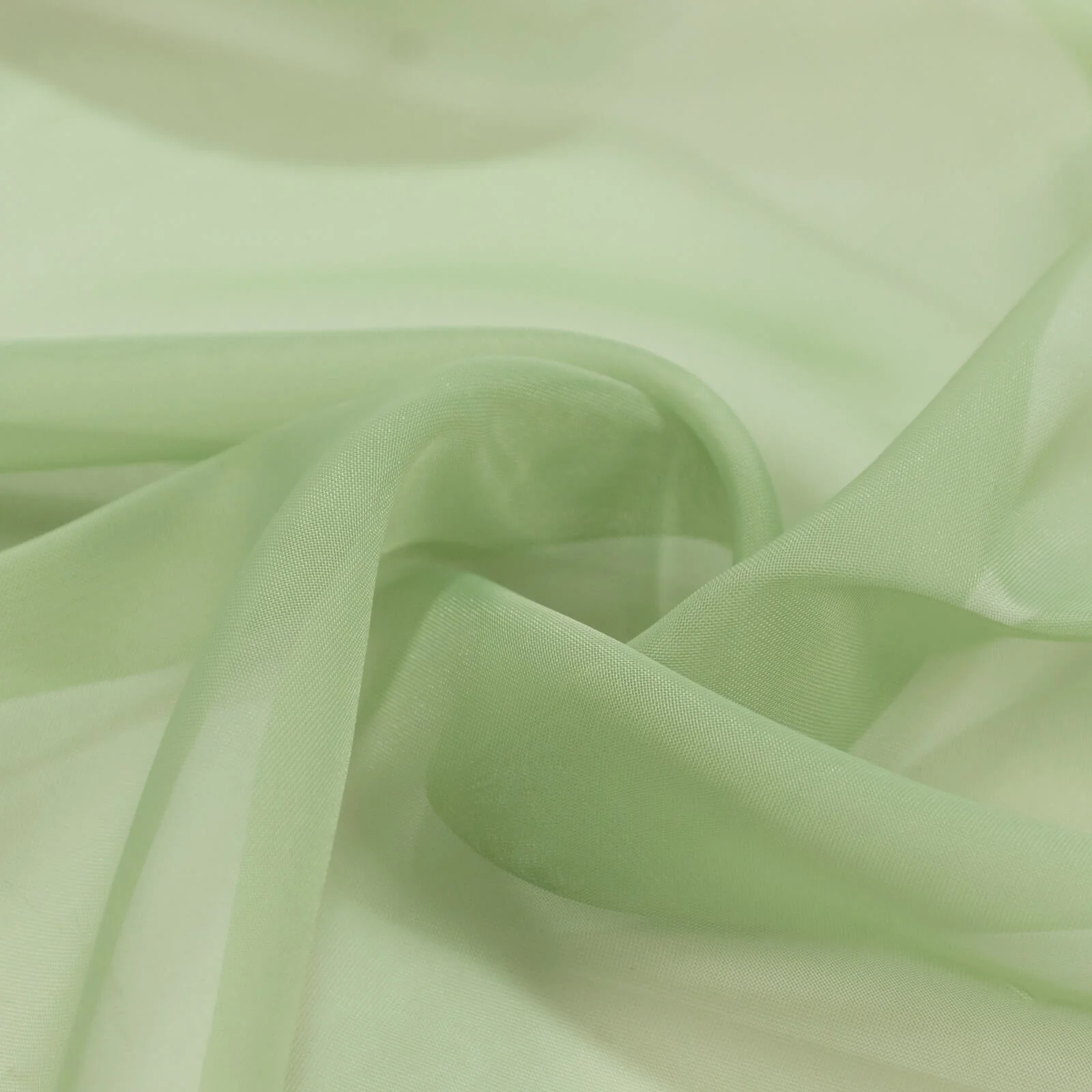 Chiffon Backdrop Curtain Panel 10ft x 12ft – Sage Green Durable Flame Resistant Sheer Draping Fabric with Rod Pocket - Image 7