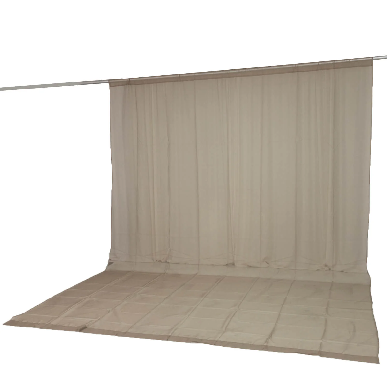 Chiffon Backdrop Curtain Panel 10ft x 14ft – Natural Durable Flame Resistant Sheer Draping Fabric with Rod Pocket - Image 8