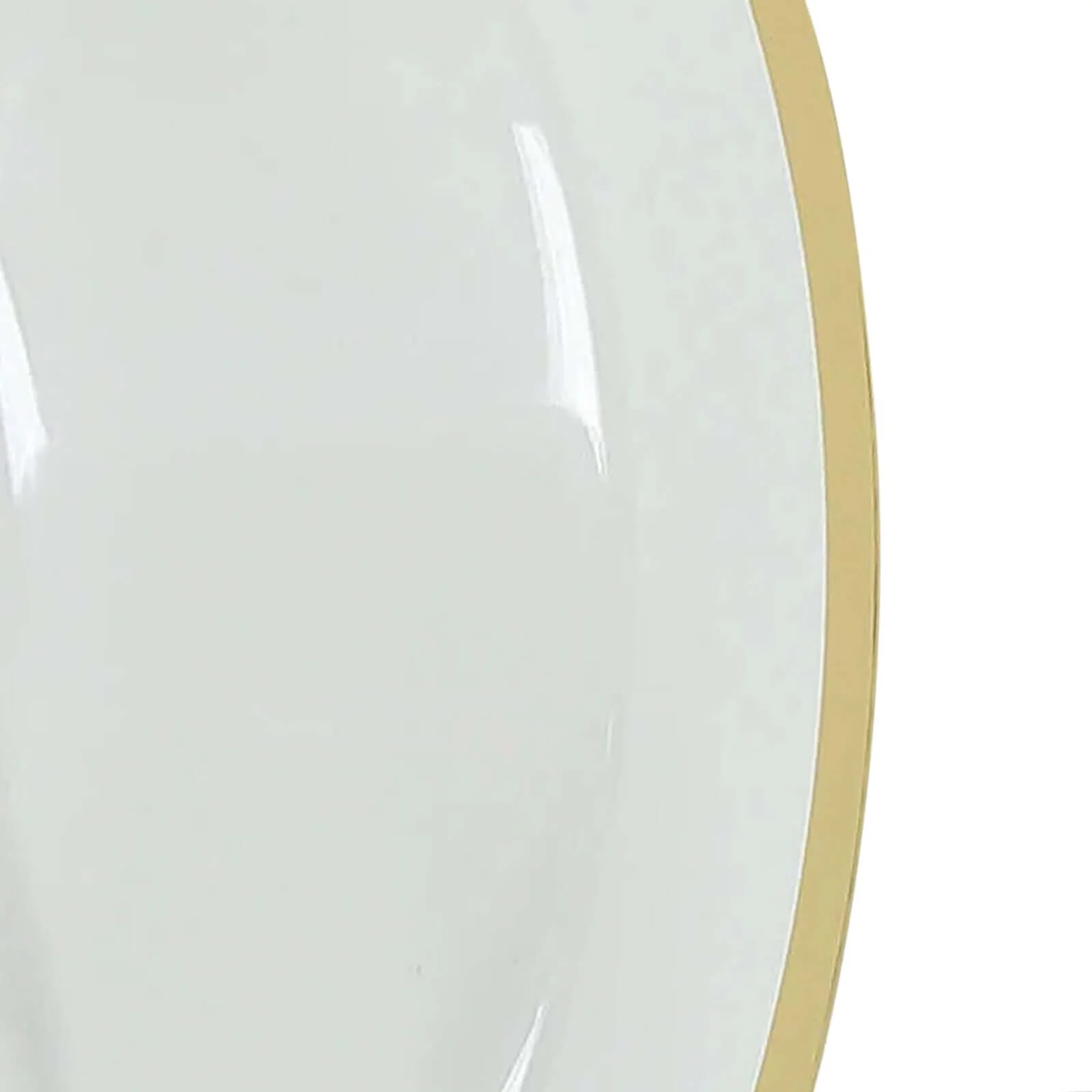 20-Pack Clear Plastic Salad Soup Bowls 12oz, Gold Rim Round Design - Disposable Dessert Serving Bowls - Image 8