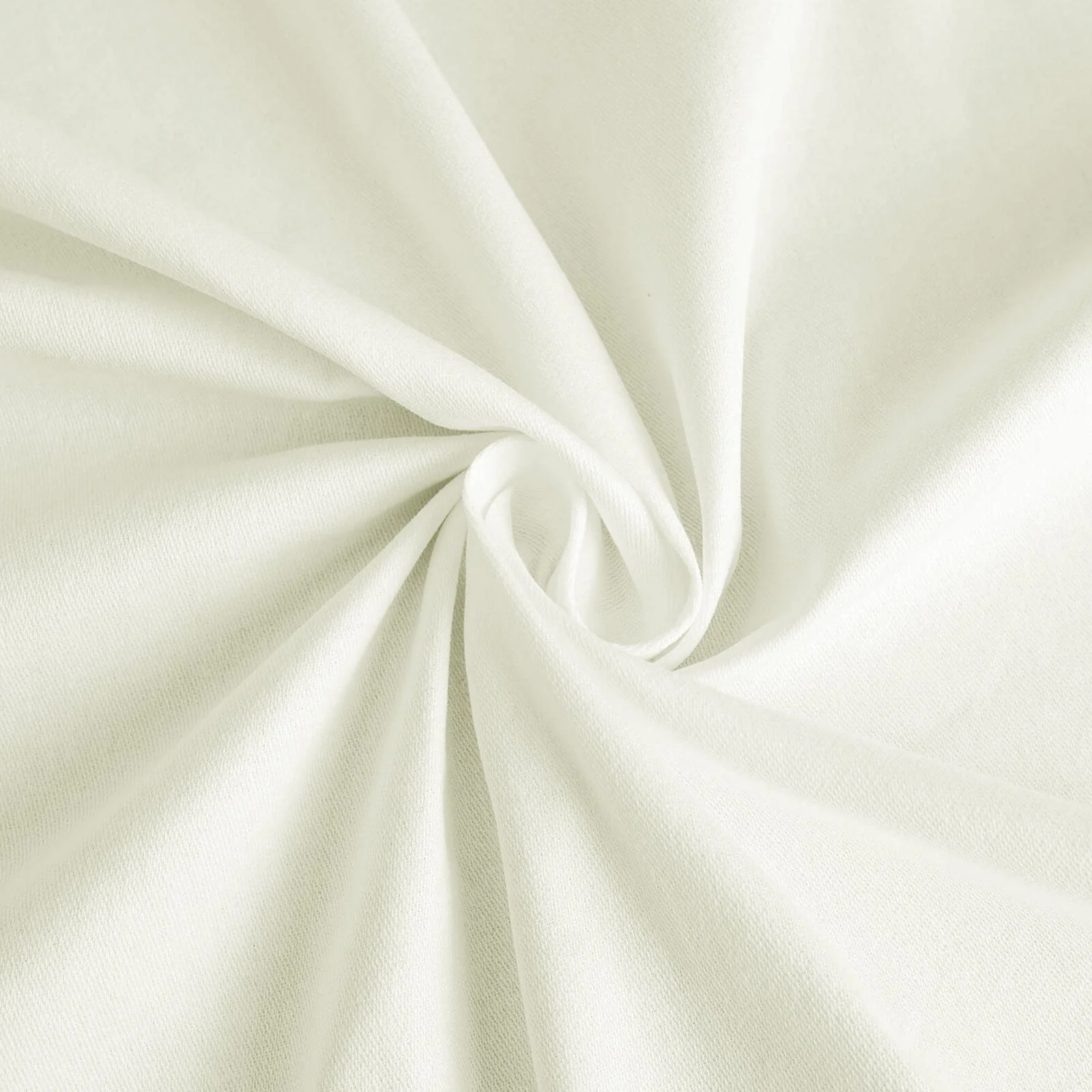 Cotton Blend Rectangle Tablecloth 60"x102" Ivory Wrinkle-Resistant Fabric - Stylish Table Cover - Image 8