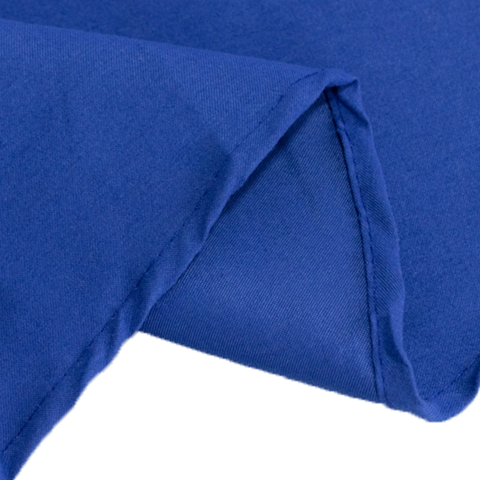 Cotton Blend Round Tablecloth 108" Royal Blue - Wrinkle-Resistant Finish Table Cover - Image 6