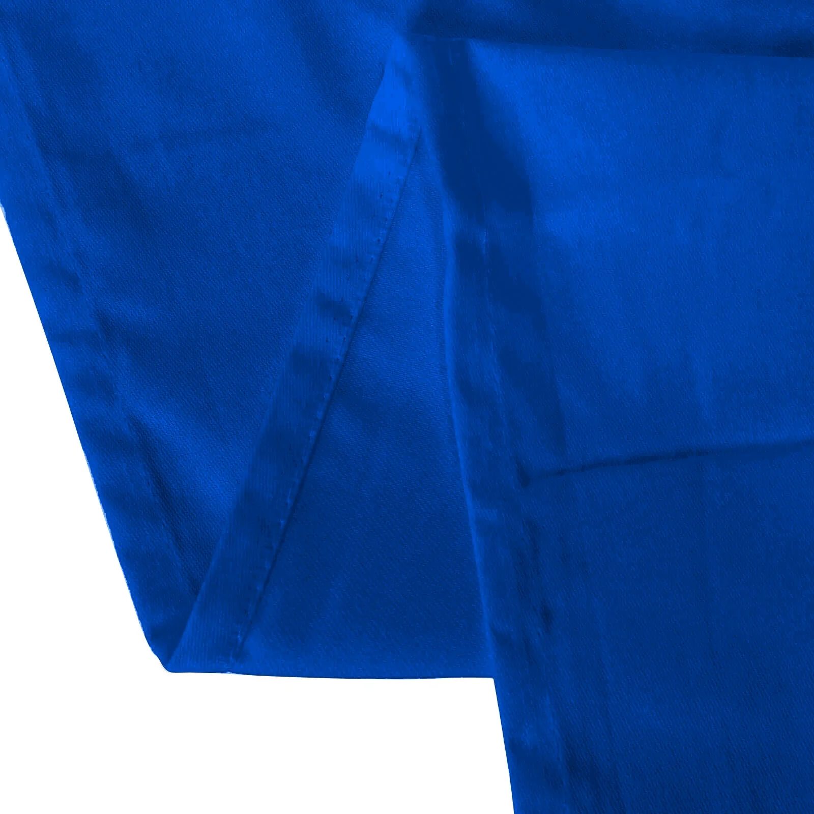 Cotton Blend Round Tablecloth 132" Royal Blue - Wrinkle-Resistant Finish Seamless Table Cover - Image 3