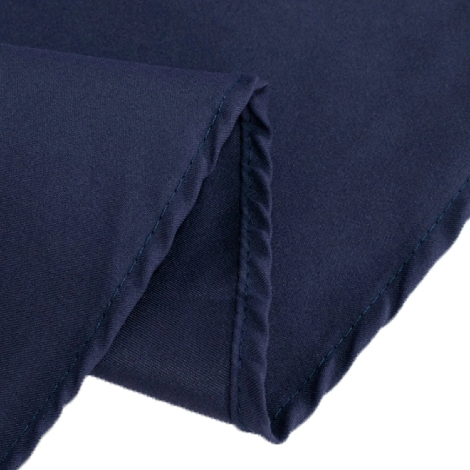 Cotton Blend Round Tablecloth 70" Navy Blue with Wrinkle-Resistant Fabric - Durable and Stylish Table Cover - Image 6