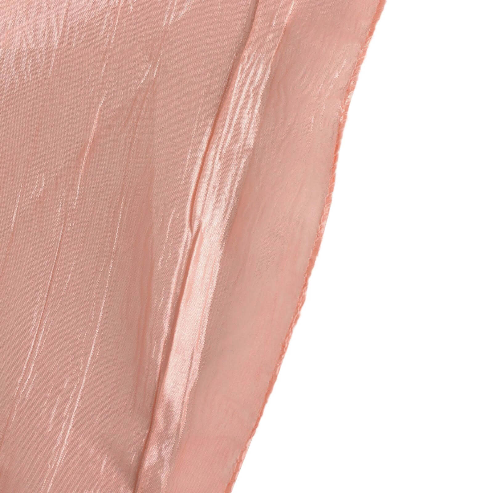 Crinkle Crushed Taffeta Banquet Chair Cover Dusty Rose - Reusable Slipcover - Image 13