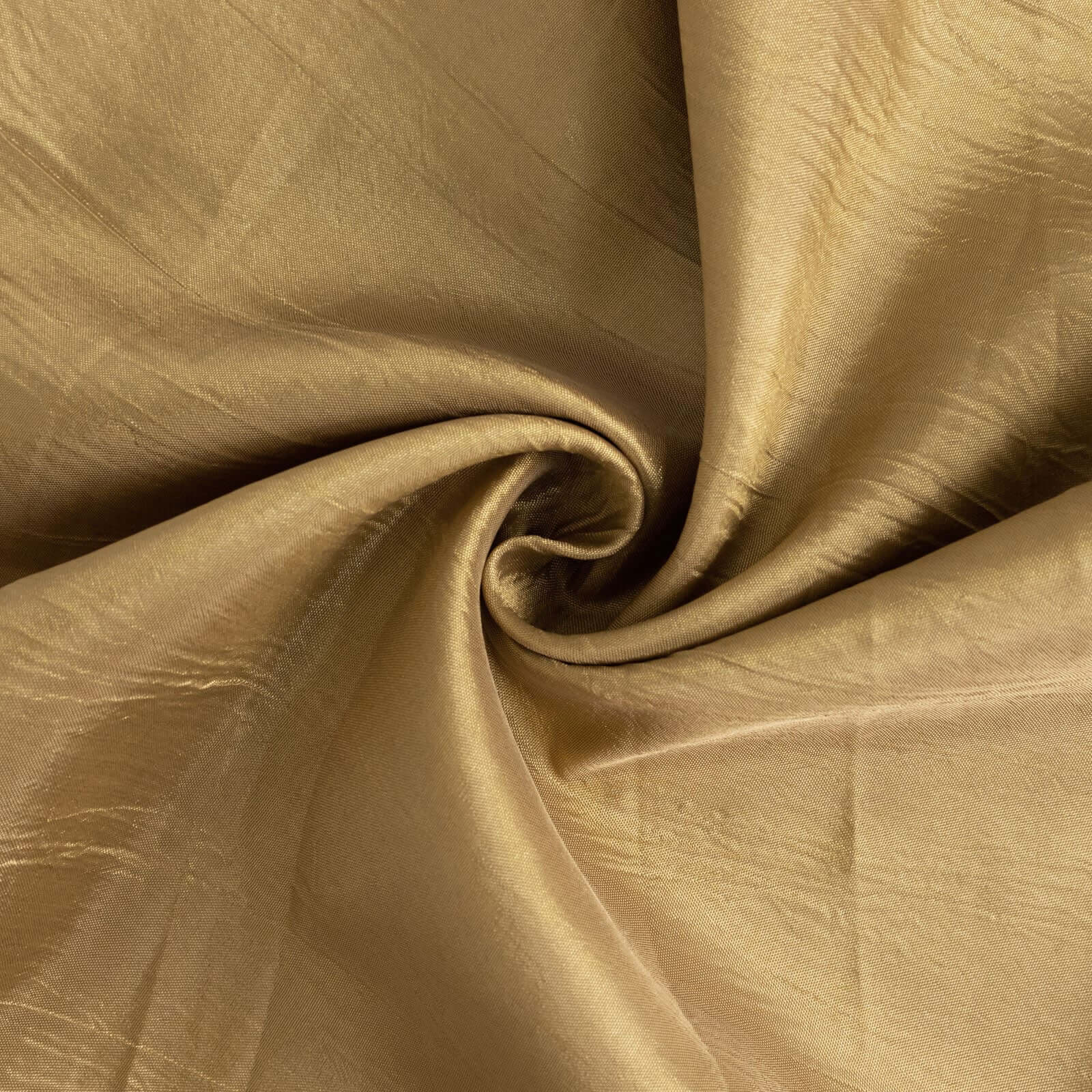 Crinkle Crushed Taffeta Banquet Chair Cover Gold - Reusable Slipcover - Image 3
