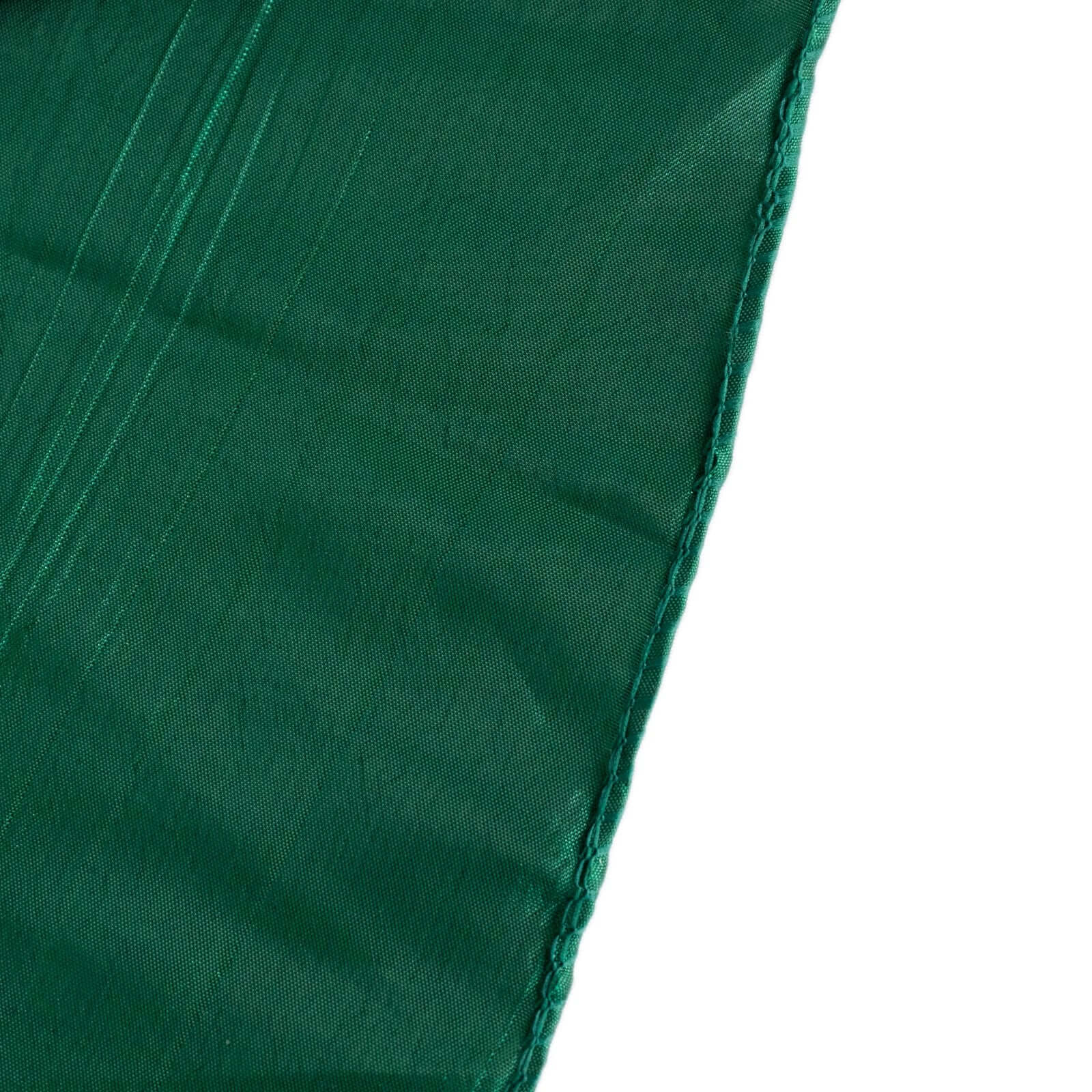 Crinkle Crushed Taffeta Banquet Chair Cover Hunter Emerald Green - Reusable Slipcover - Image 13