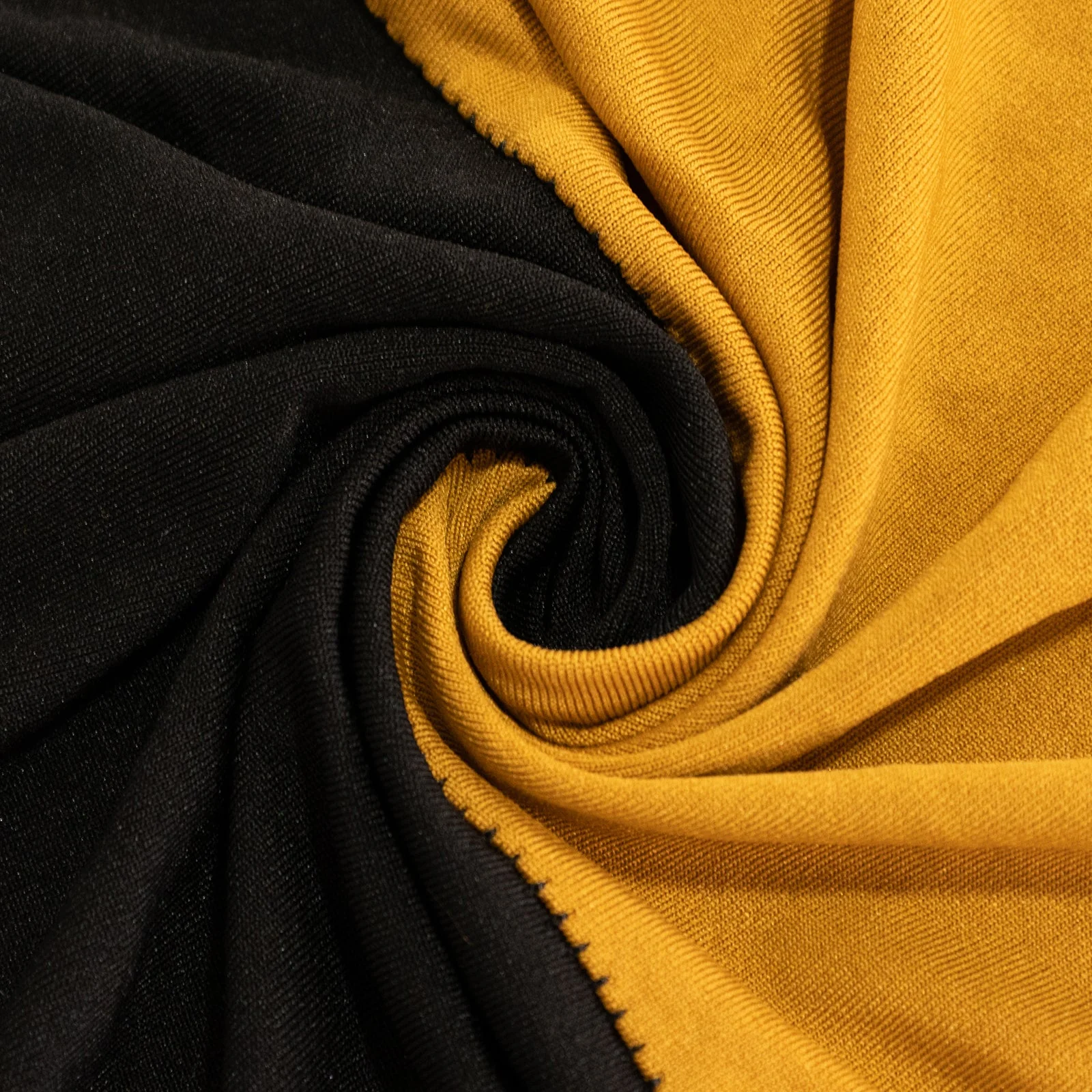 Stretch Spandex Rectangle Table Cover 72"x30" Black/Gold - Cross Over Two-Piece Fitted Tablecloth - Image 7