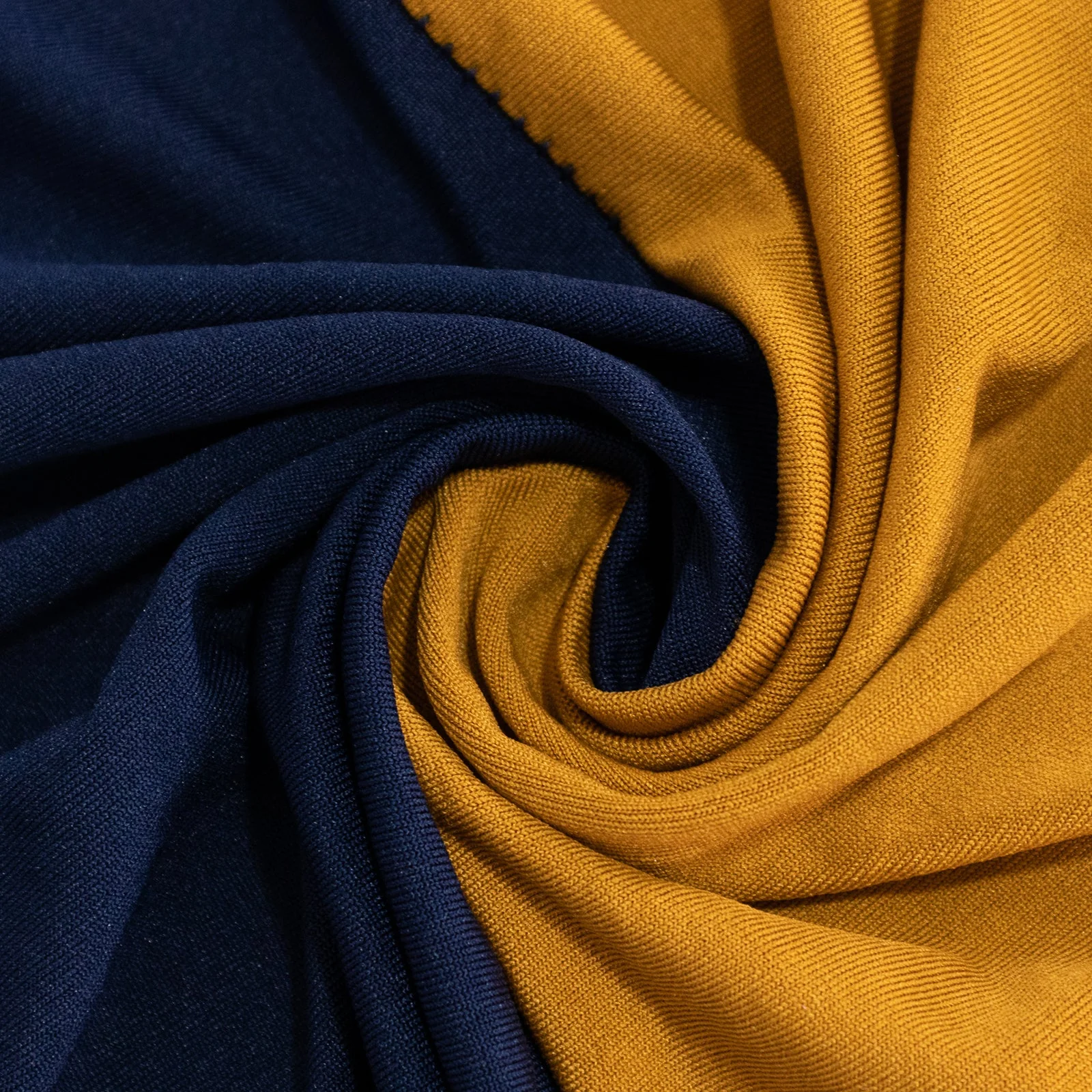 Stretch Spandex Rectangle Table Cover 72"x30" Navy Blue/Gold - Cross Over Two-Piece Fitted Tablecloth - Image 8