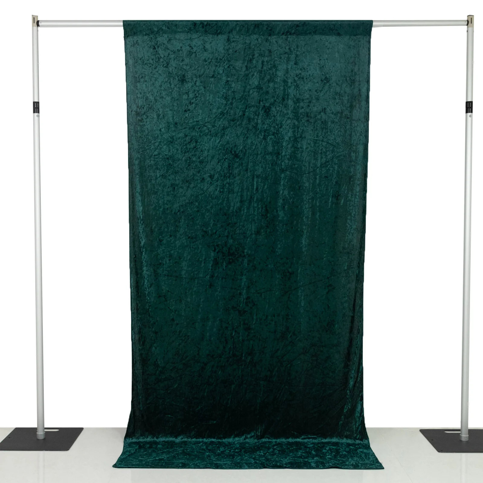 Crushed Velvet Backdrop Curtain – Hunter Emerald Green 5ft x 10ft Event Drape with Rod Pocket, Privacy Panel for Photo Booths & Events - Image 8