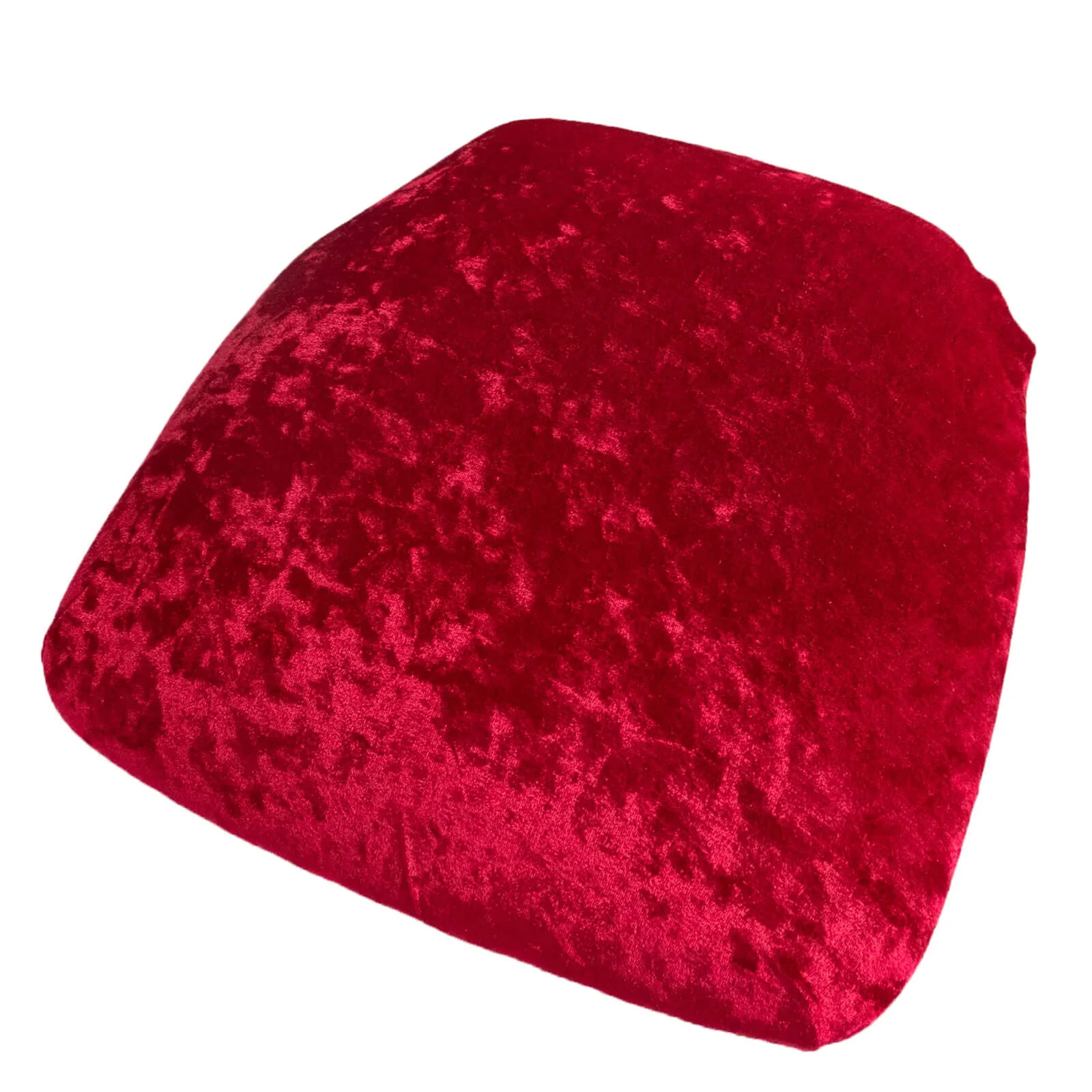 5 Pack Crushed Velvet Chiavari Chair Seat Pad Covers – Red Stretch Cushion Slipcovers for Dining Chairs, Washable & Reusable - Image 7