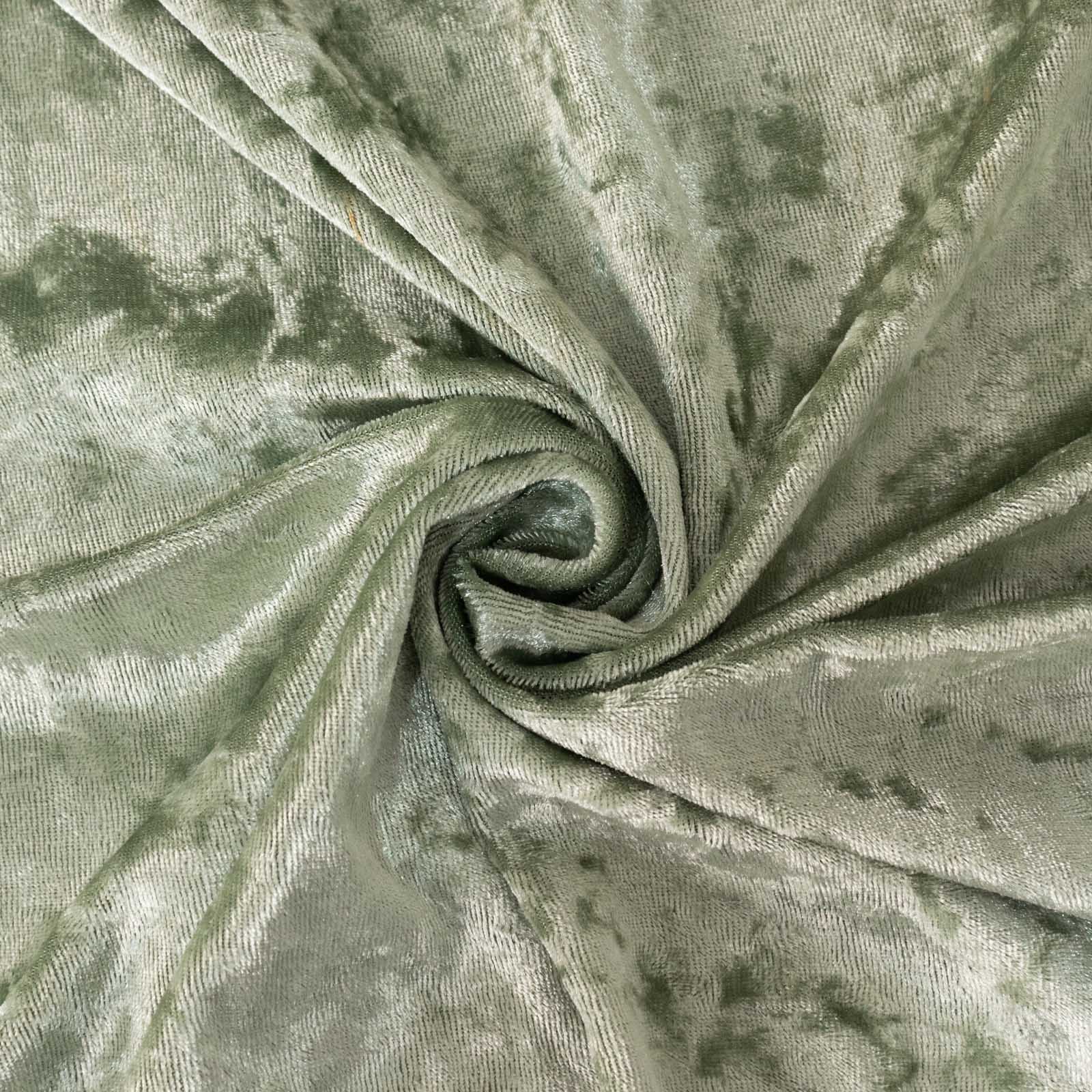 Crushed Velvet Spandex Round Cocktail Table Cover 30" Sage Green - Smooth Fitted Highboy Tablecloth for Receptions & Functions - Image 9