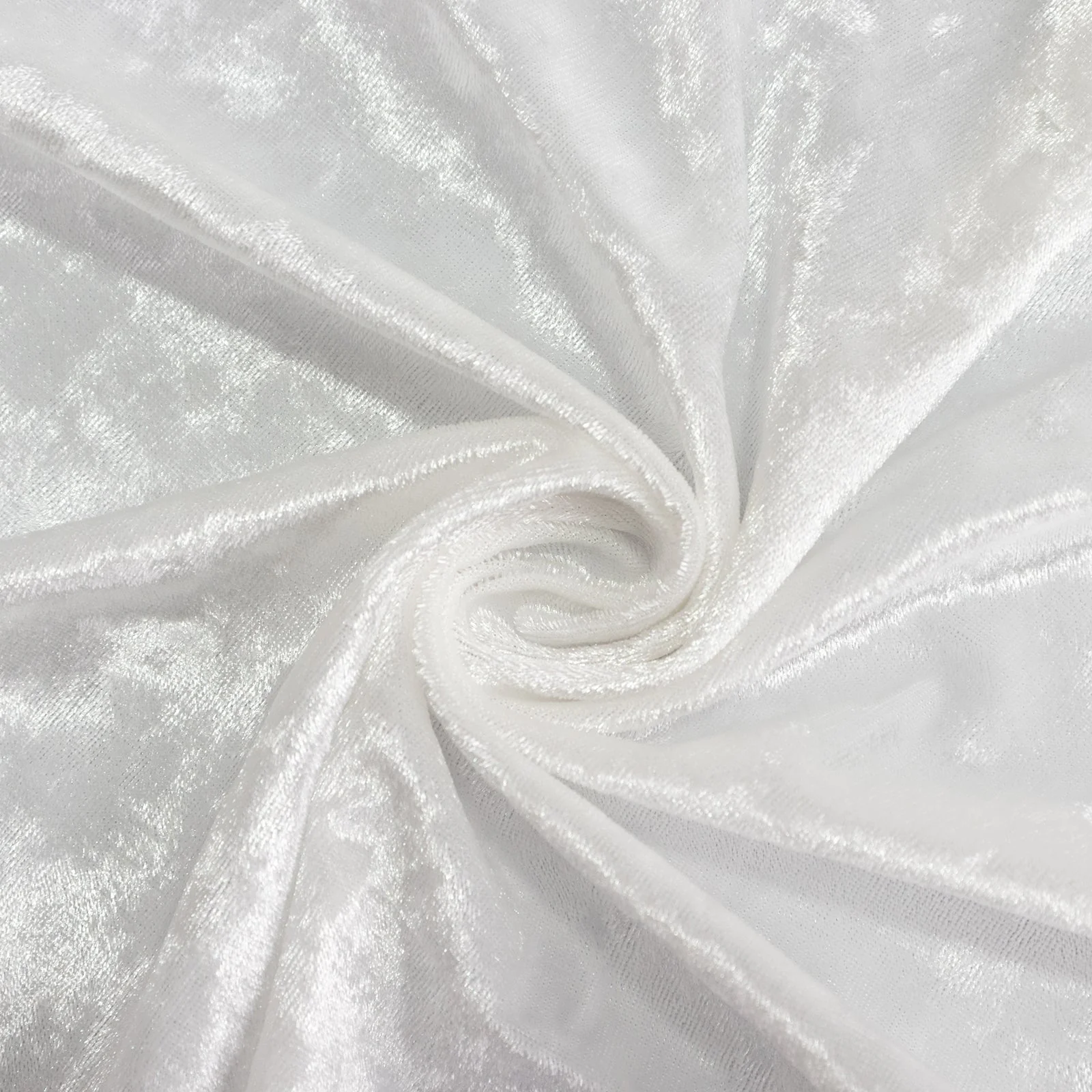 Crushed Velvet Spandex Round Cocktail Table Cover 30" White - Smooth Fitted Highboy Tablecloth for Receptions & Functions - Image 8