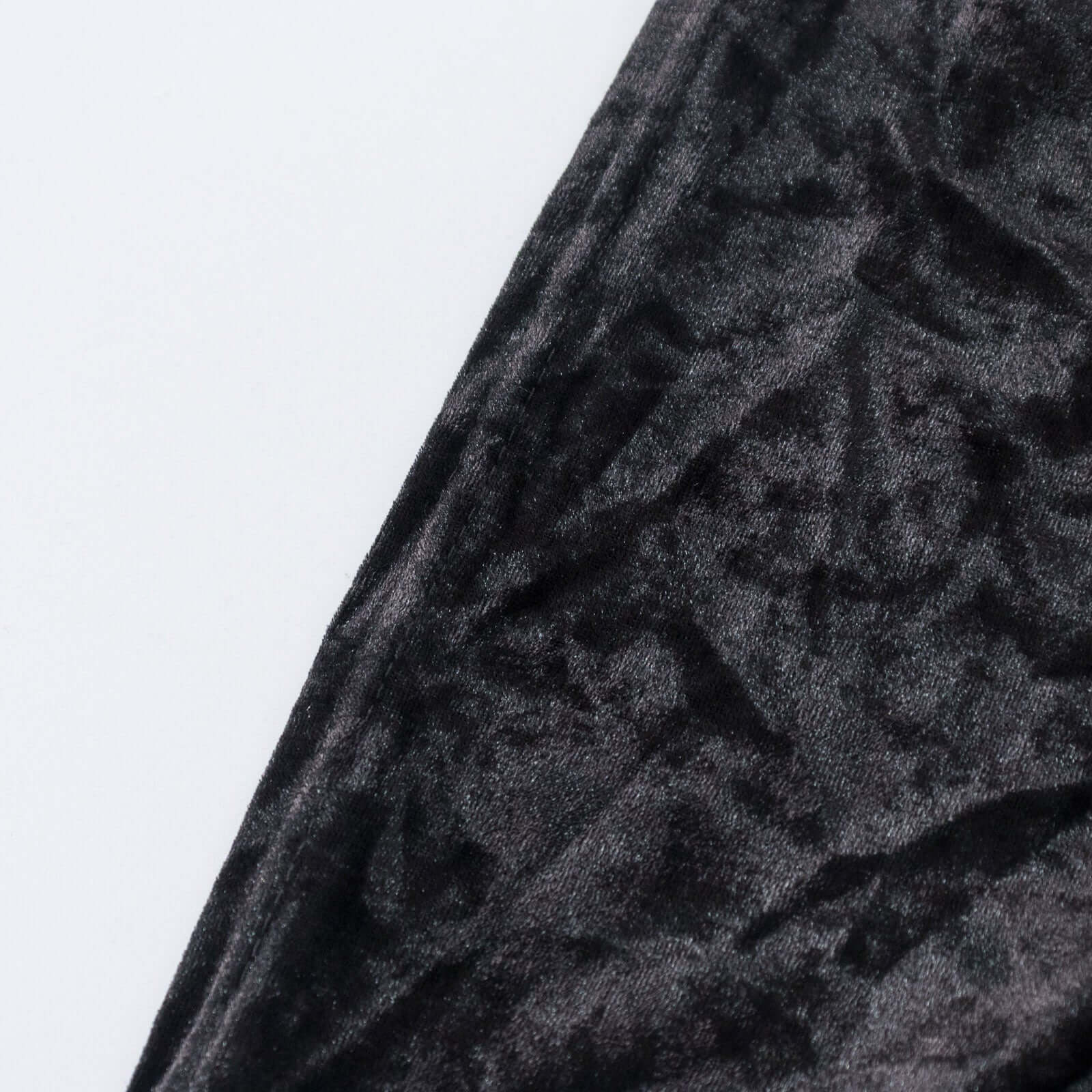 Crushed Velvet Stretch Rectangular Table Cover 6ft Black - Wrinkle-Free Tablecloth - Image 8