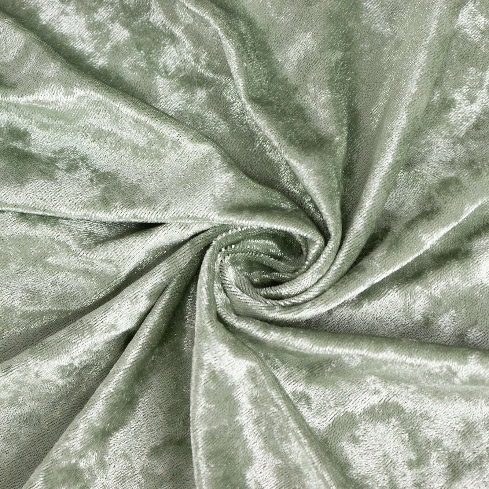 Crushed Velvet Stretch Rectangular Table Cover 6ft Sage Green - Wrinkle-Free Tablecloth - Image 9