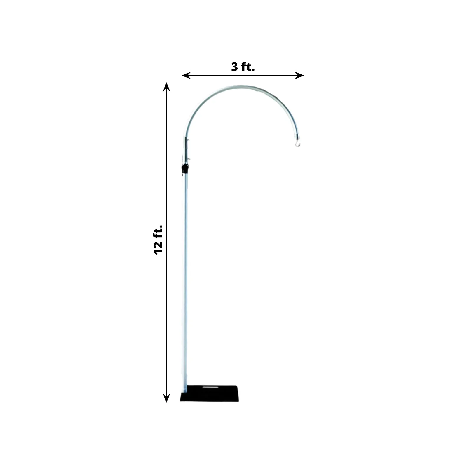 Curved Aluminum Chandelier Hanger and Coupler - Image 4