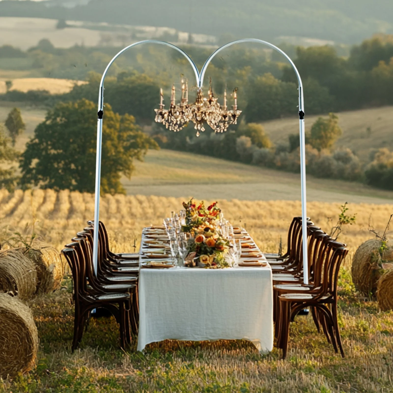 Curved Aluminum Chandelier Hanger and Coupler - Image 9