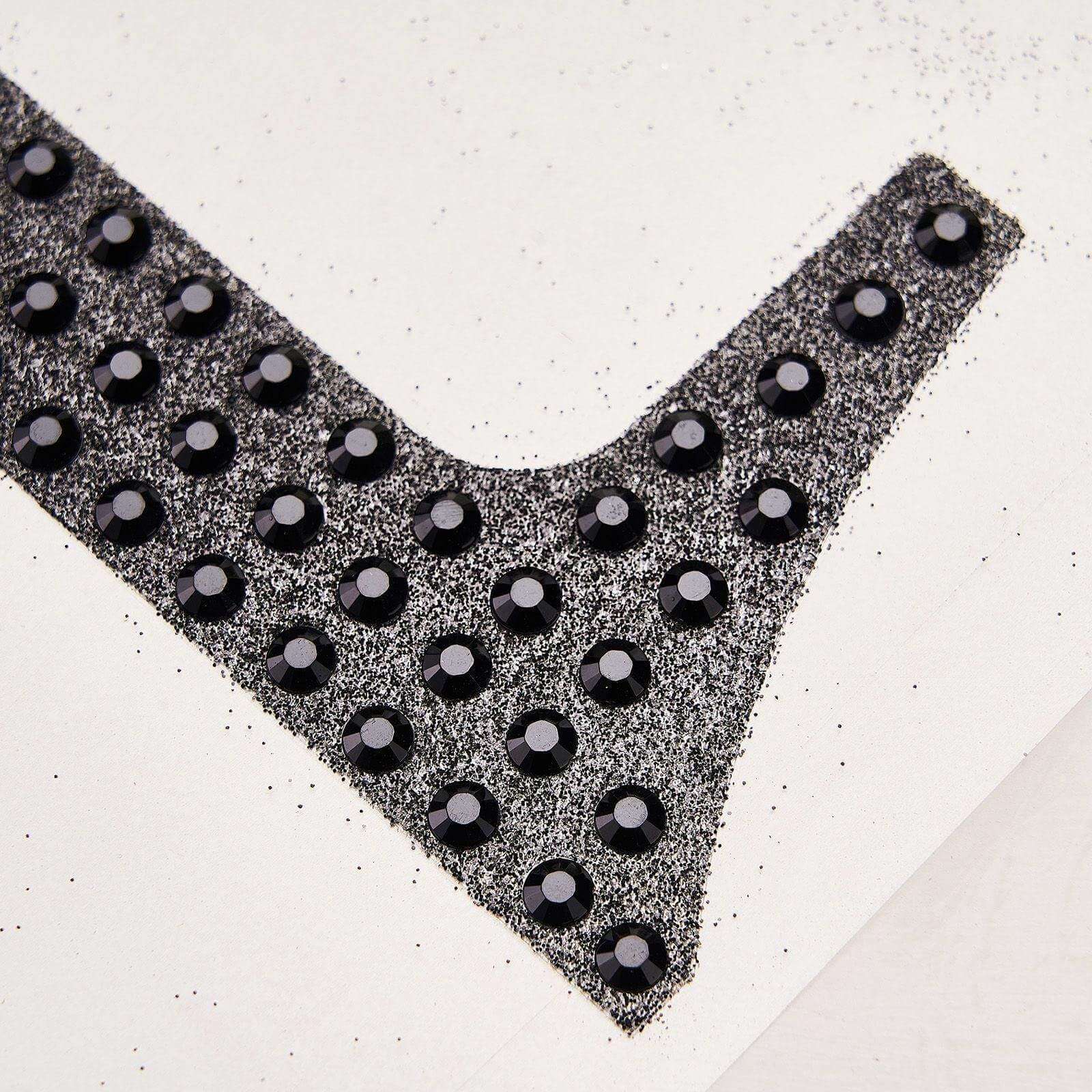 Decorative Rhinestone Number "0" Stickers 8", Black Glitter Adhesive Craft Numbers - DIY Sparkle Embellishments - Image 11
