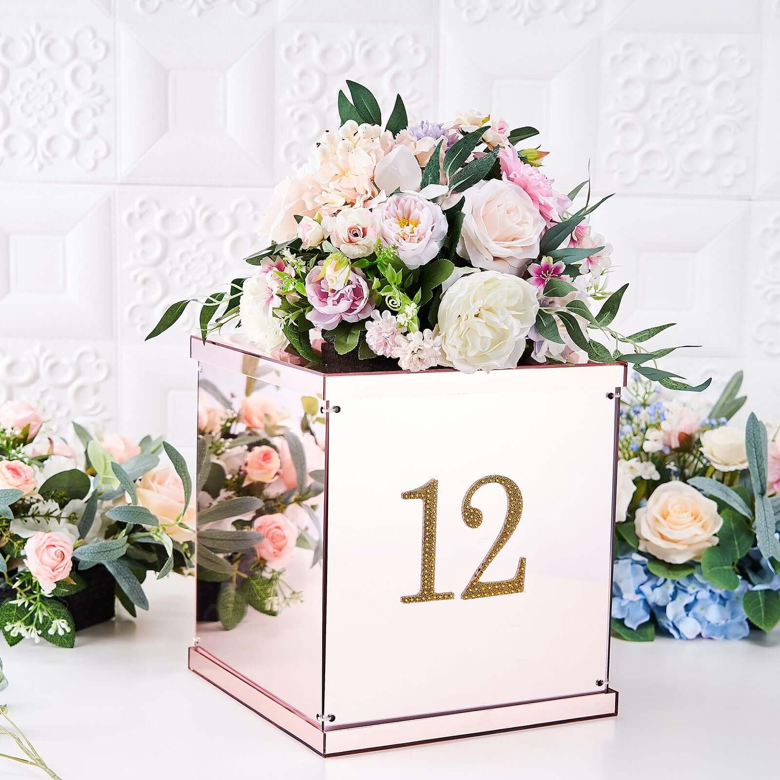 Decorative Rhinestone Number "2" Stickers 4", Gold Glitter Adhesive Craft Numbers - DIY Sparkle Embellishments - Image 8