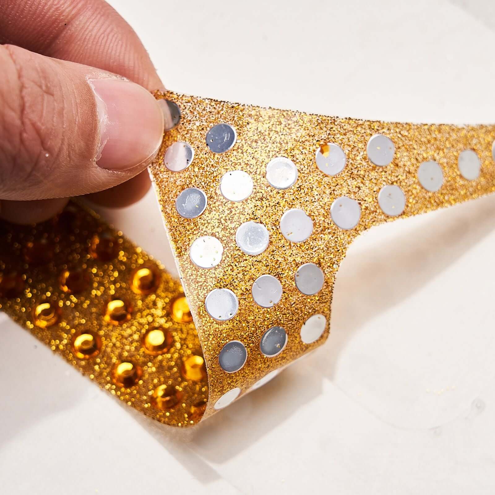 Decorative Rhinestone Number "9" Stickers 6", Gold Glitter Adhesive Craft Numbers - DIY Sparkle Embellishments - Image 9