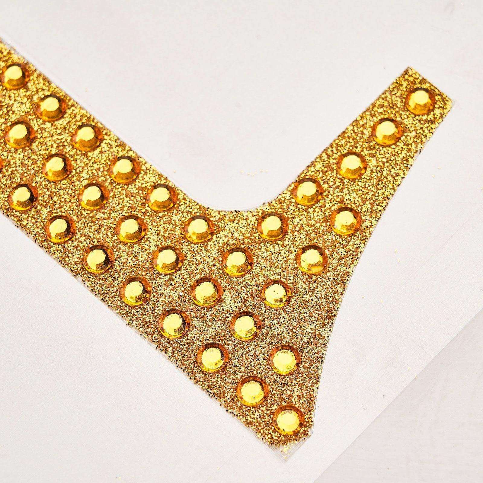 Decorative Rhinestone Number "9" Stickers 8", Gold Glitter Adhesive Craft Numbers - DIY Sparkle Embellishments - Image 10