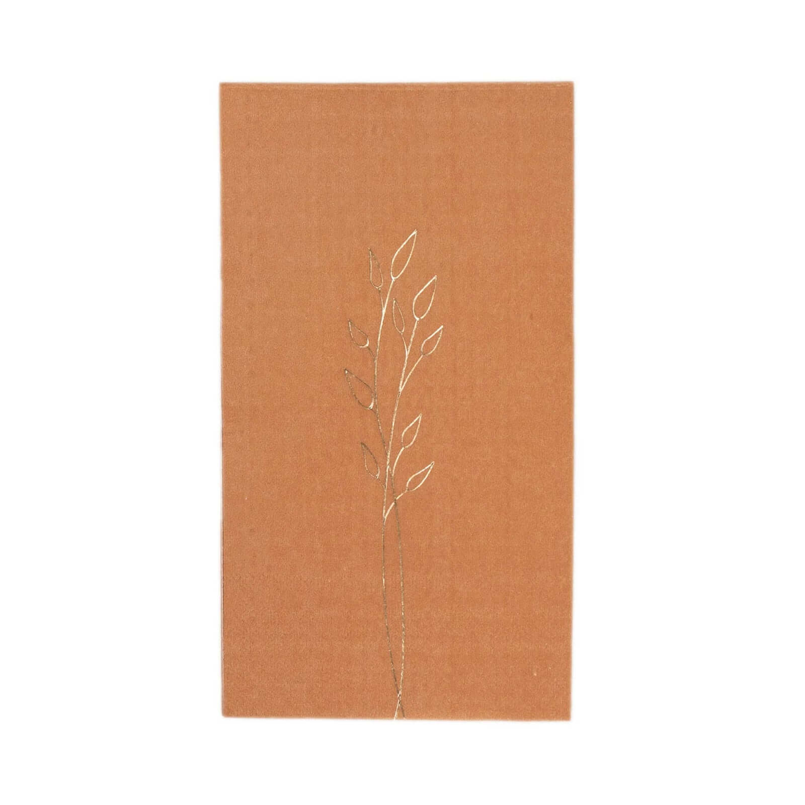 50-Pack Paper Dinner Napkins 2-Ply Terracotta (Rust) with Gold Embossed Leaf - Soft Wedding Party Napkins 18 GSM - Image 17