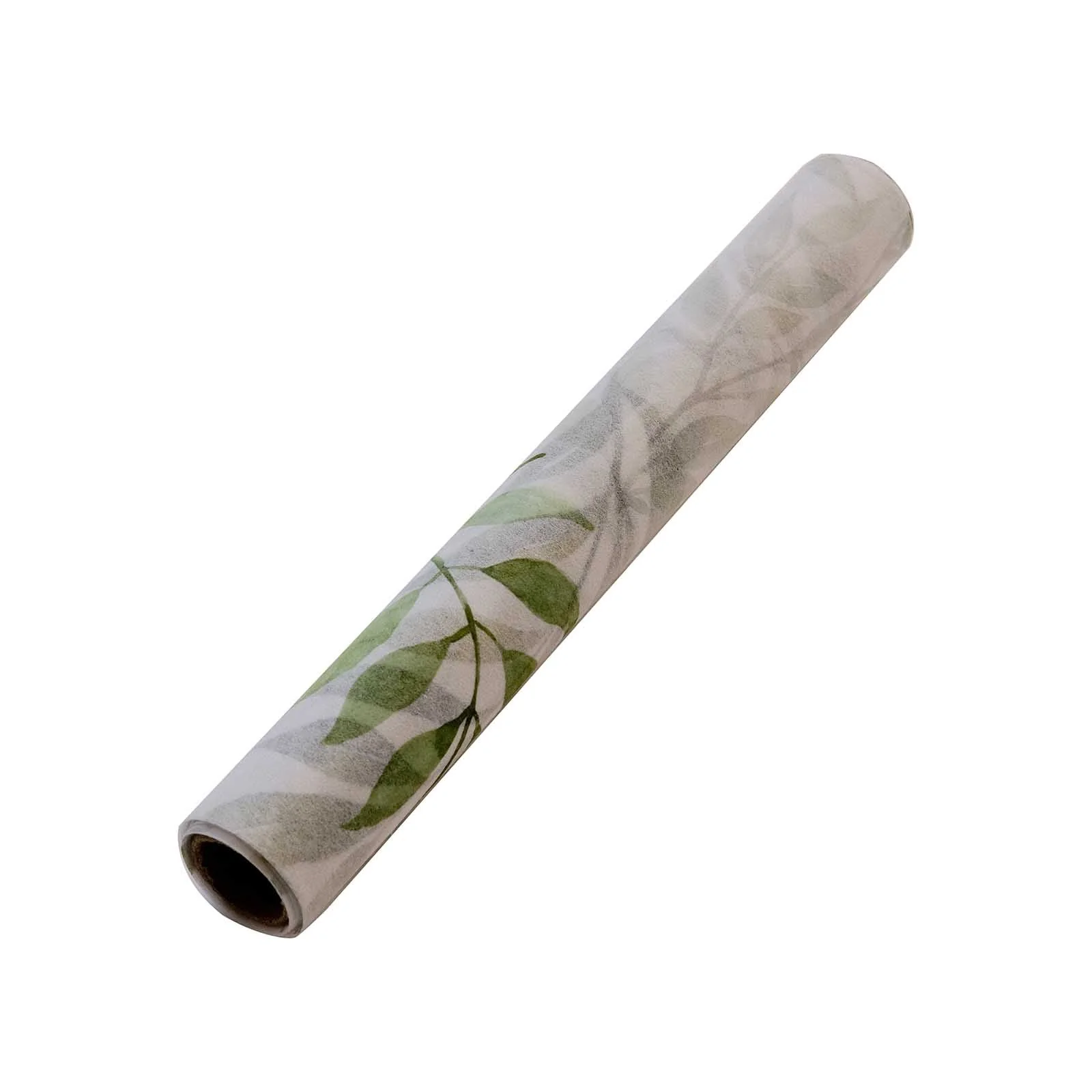 Disposable Table Runner 11"x108" White with Green Olive Leaves Print - Non-woven Stylish Spring Summer Dining Decor - Image 11