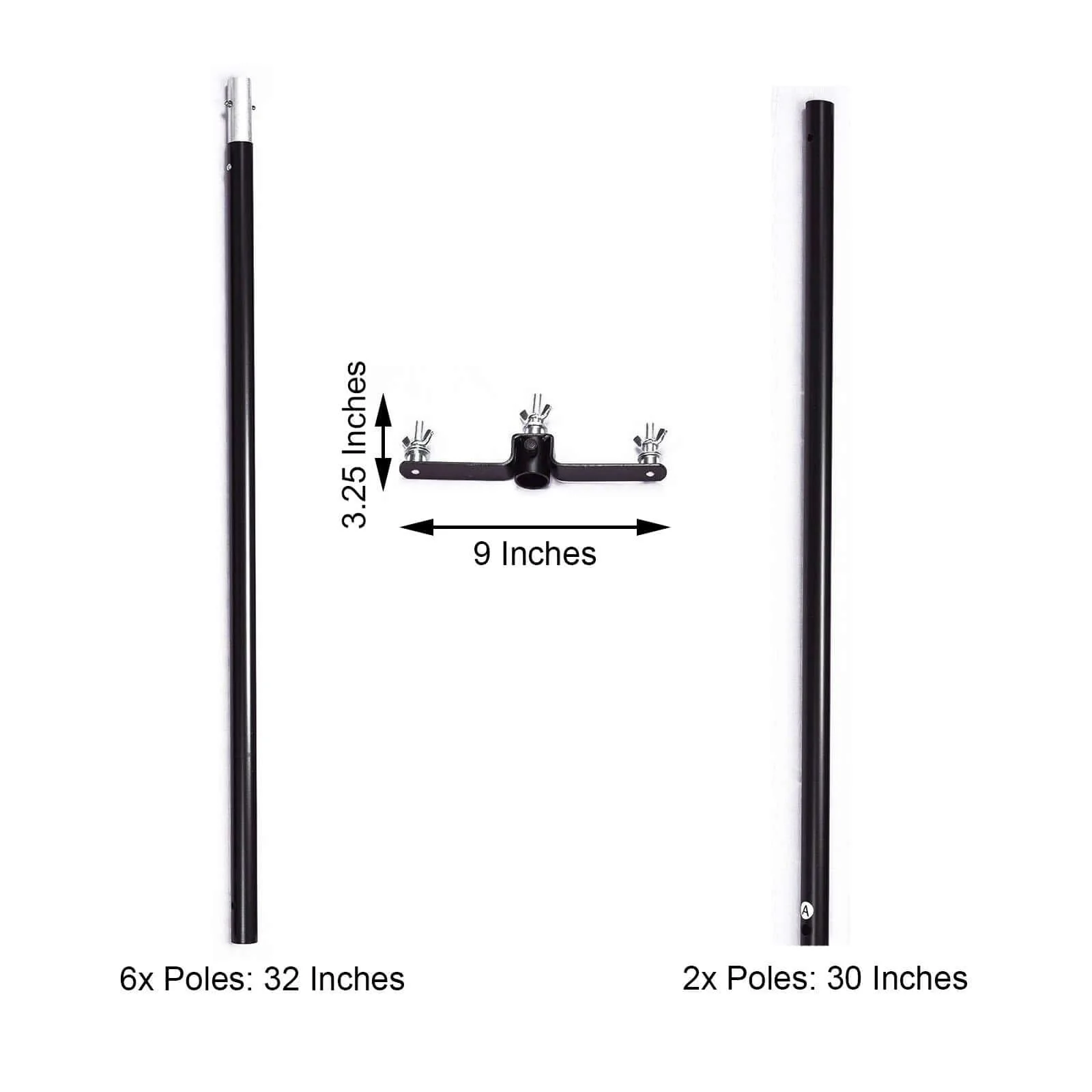 DIY Adjustable Triple Crossbar Kit and Mounting Brackets For Pipe and Drape Stands 10ft - Image 3