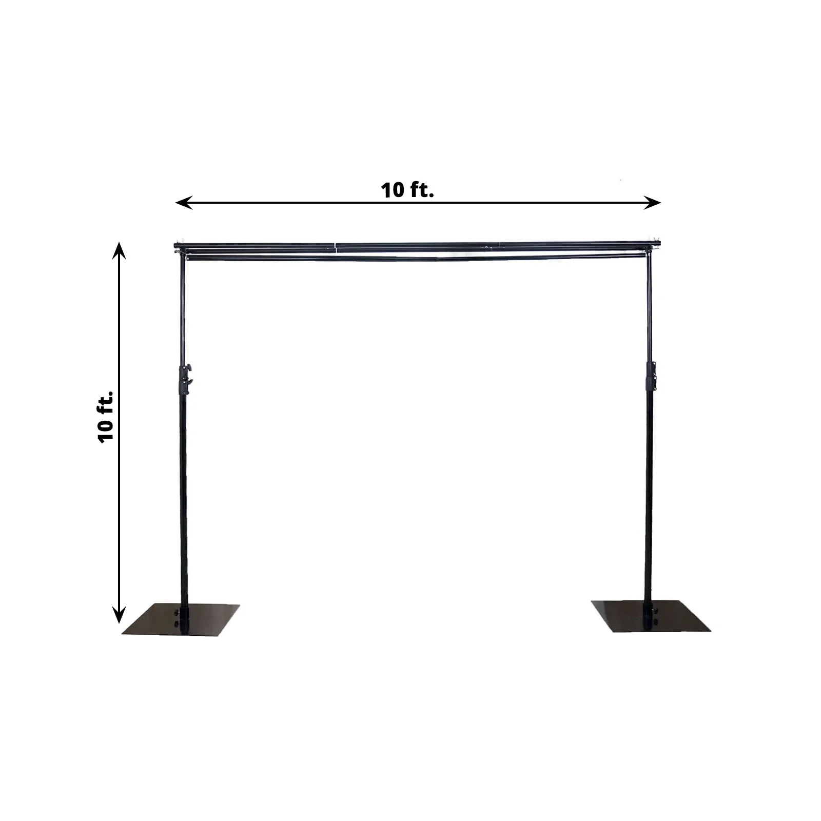 DIY Triple Cross Bars and Mounting Brackets For Pipe and Drape Stands 10ft - Image 3