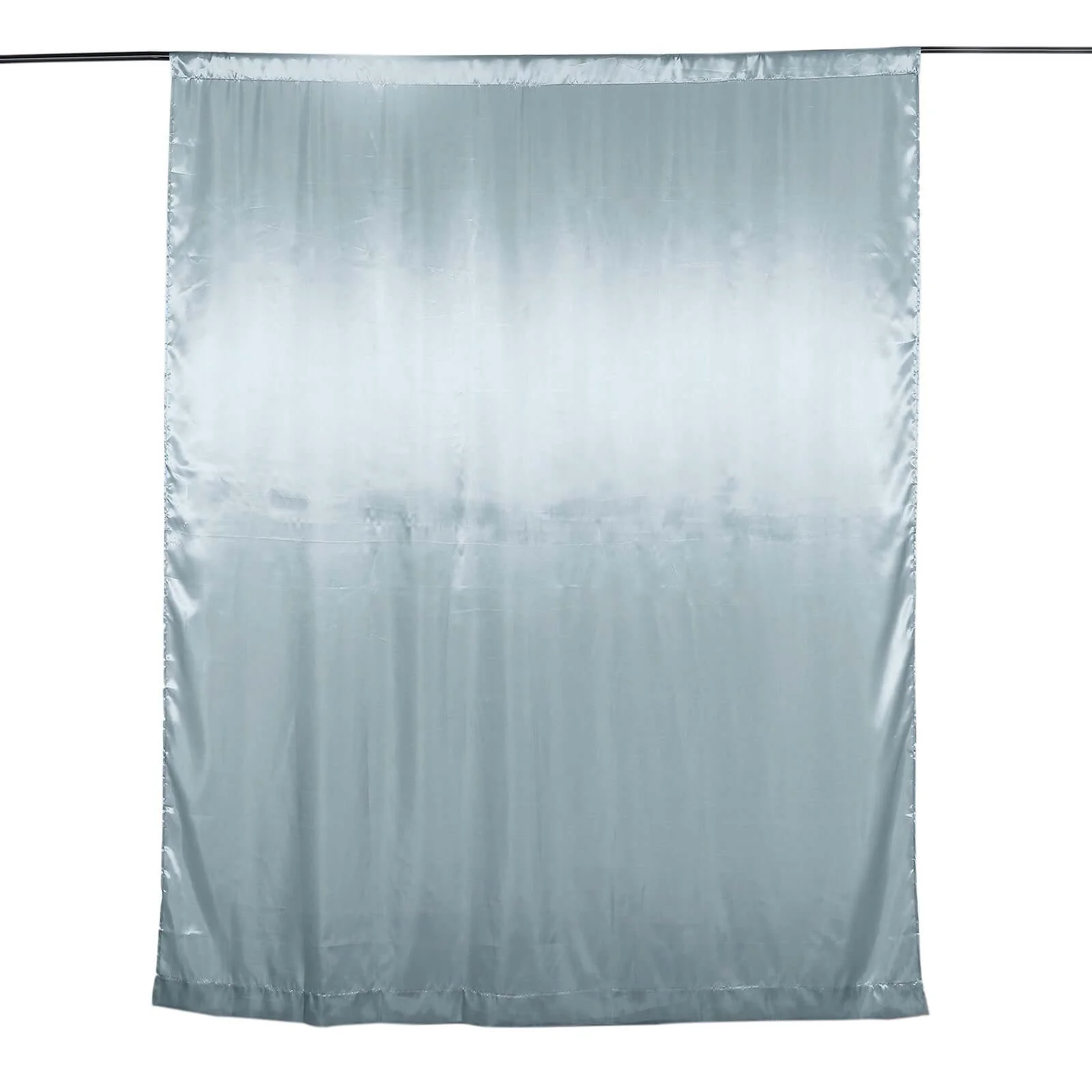 Dusty Blue Satin Backdrop Drape Curtain, Photo Booth Event Divider Panel - 8ftx10ft - Image 7