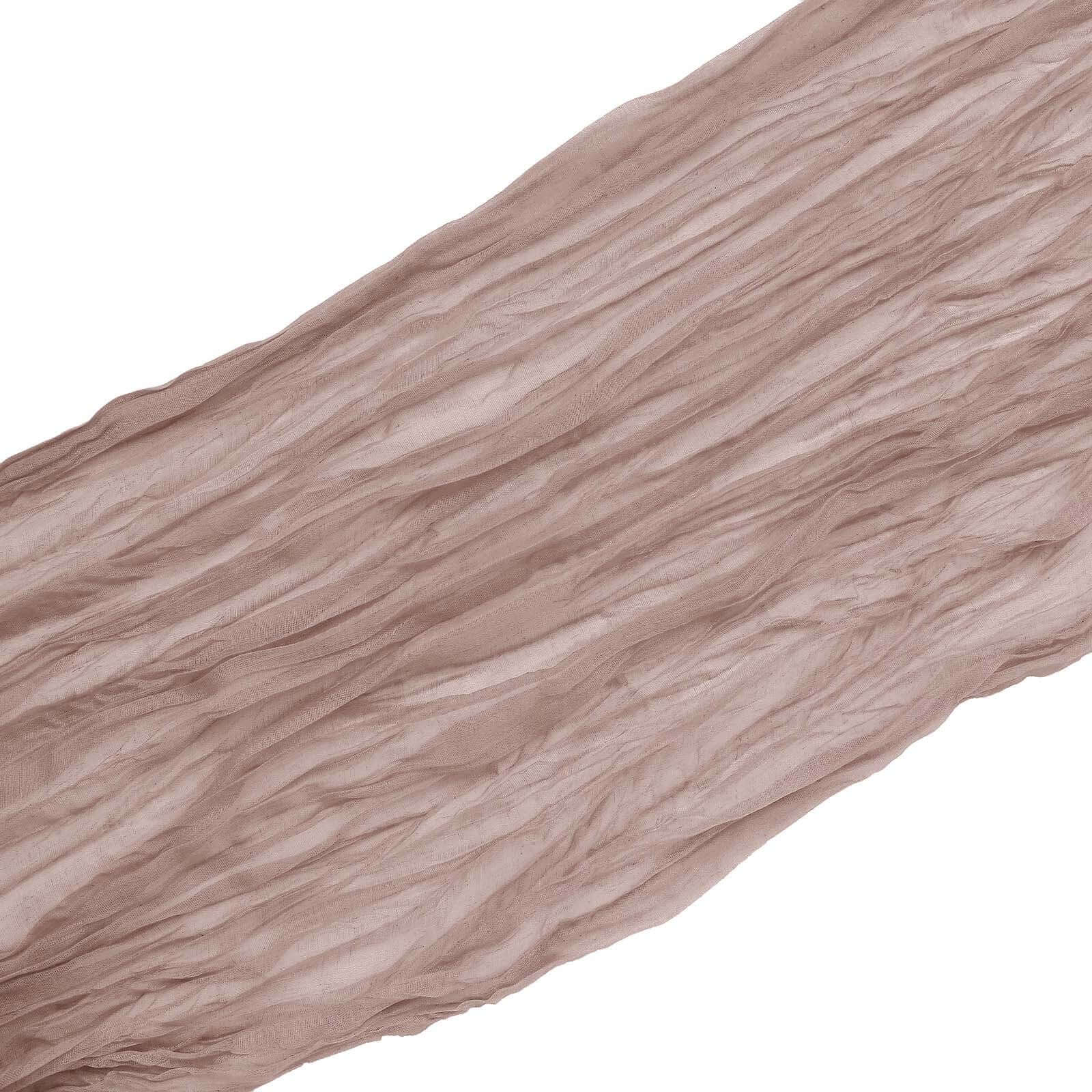 Dusty Rose Gauze Cheesecloth Draping Fabric Wedding Arch Decorations, Window Scarf Valance Drapes, Boho Arbor Long Curtain Panel 20ft - Image 6