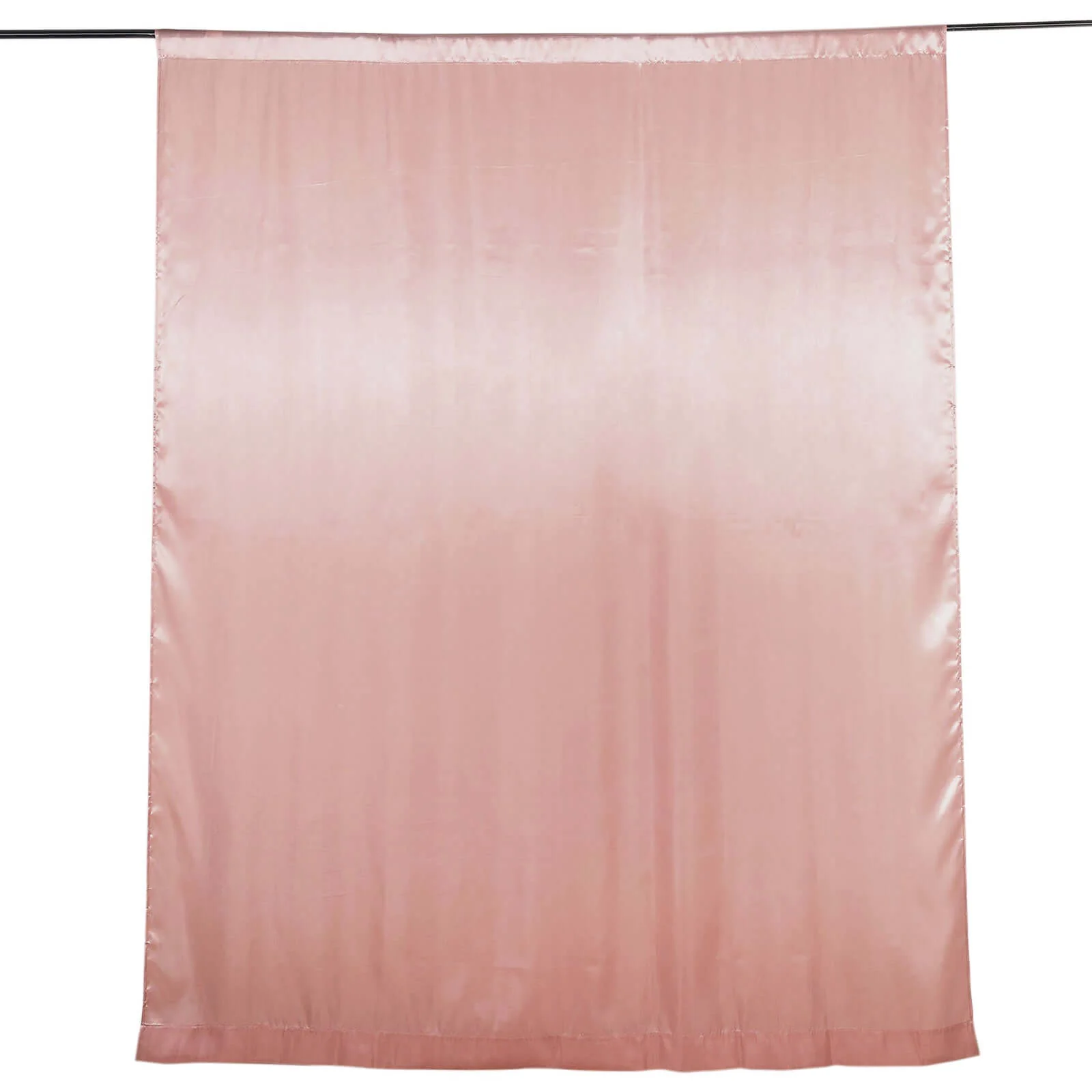 Dusty Rose Satin Backdrop Drape Curtain, Photo Booth Event Divider Panel - 8ftx10ft - Image 7