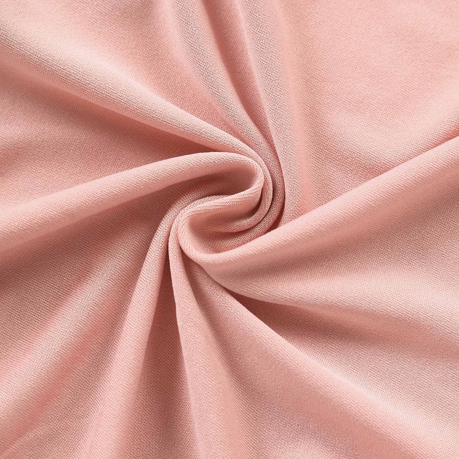Dusty Rose Spandex Fitted Chiara Backdrop Stand Cover For Half Moon Top Wedding Arch - 8ft - Image 13