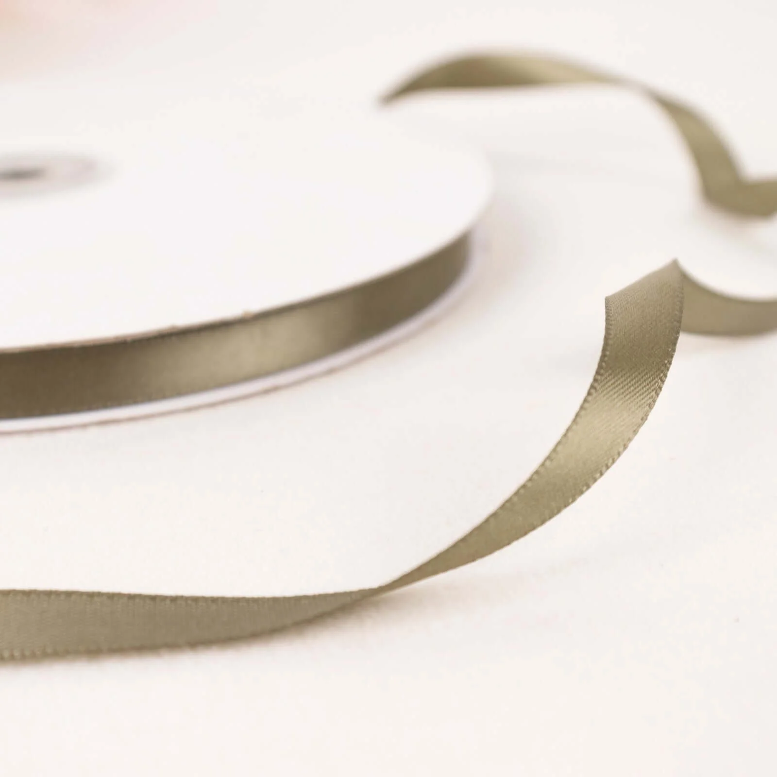 Dusty Sage Green Single Face Decorative Satin Ribbon 100 Yards 3/8" - Image 7