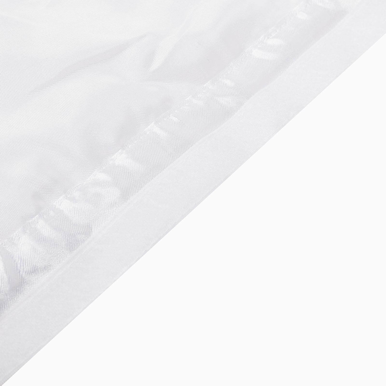 Extra Long Tulle Table Skirt 14ft White with Satin Edge for Baby Showers & Events Table Cover - Image 19