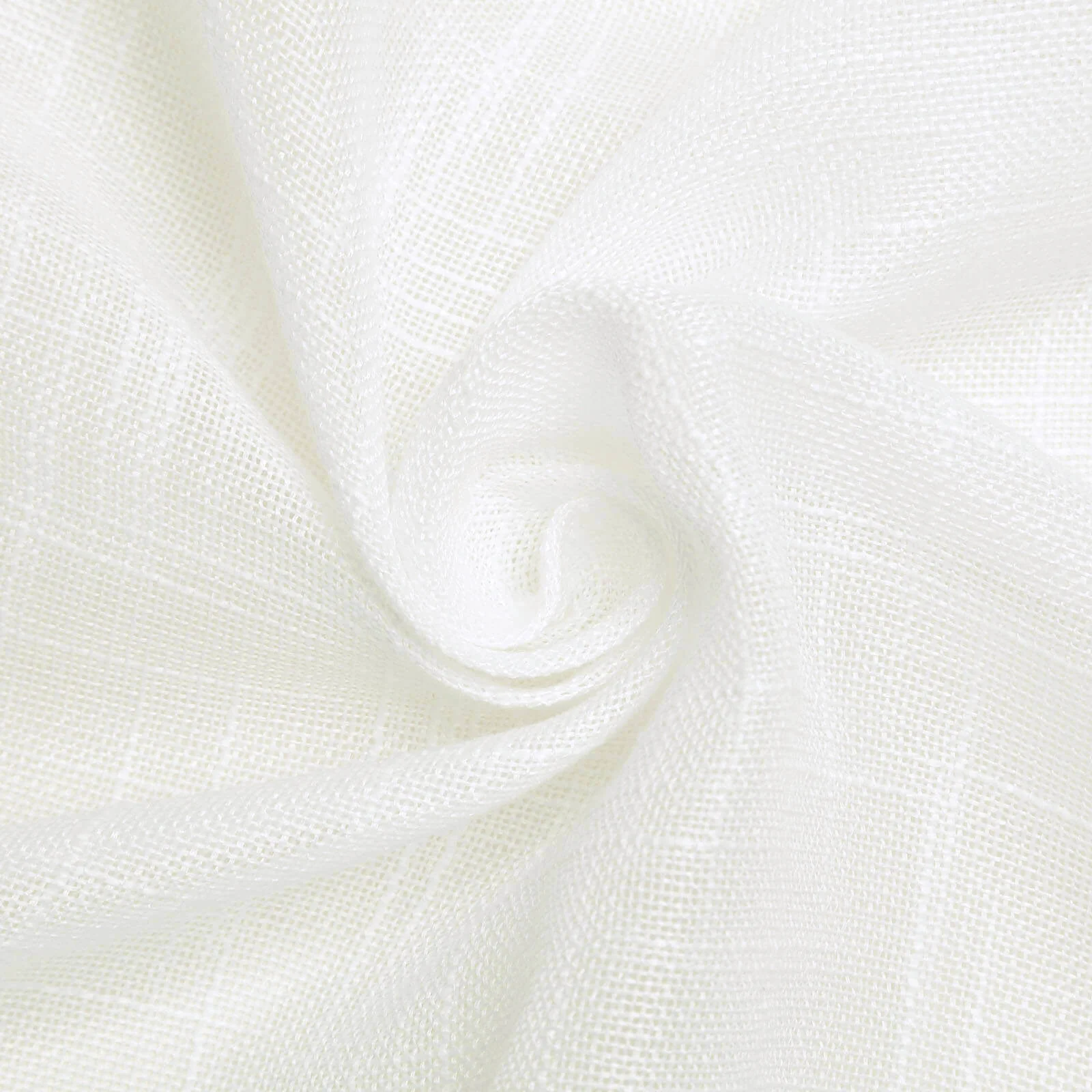 Faux Linen Rectangular Tablecloth 60"x102" White - Slubby Textured & Wrinkle Resistant Table Cover for Stylish Event Settings - Image 7