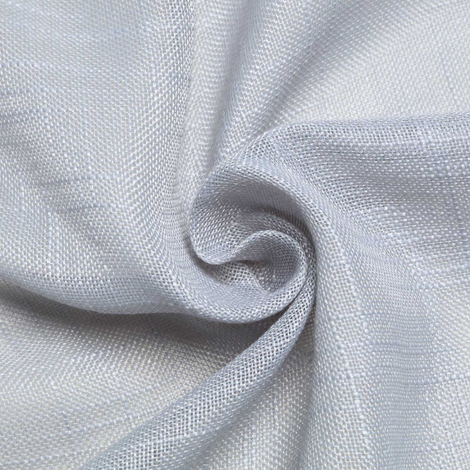 Faux Linen Table Runner 12"x108" Silver - Slubby Textured & Wrinkle Resistant - Image 10