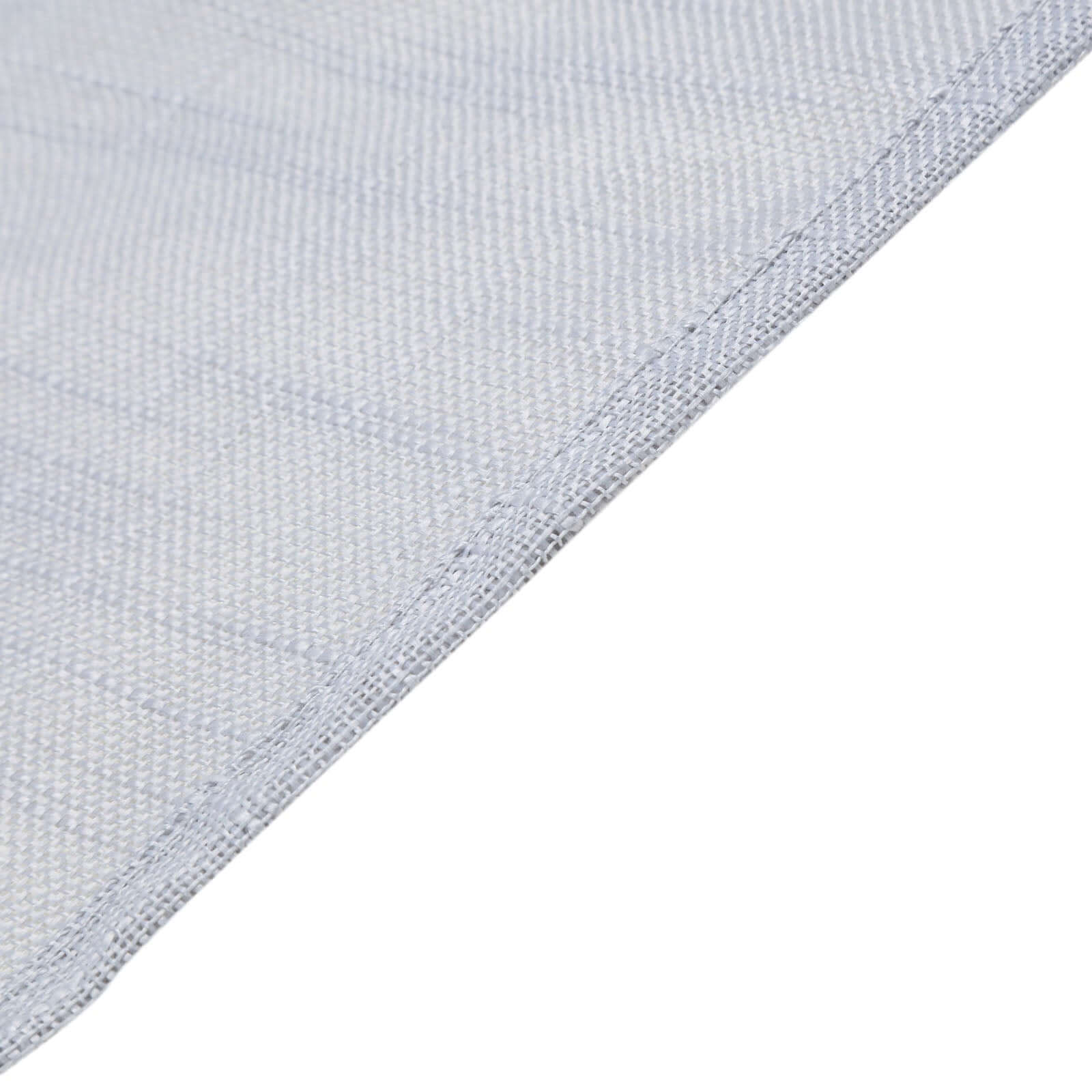 Faux Linen Table Runner 12"x108" Silver - Slubby Textured & Wrinkle Resistant - Image 13