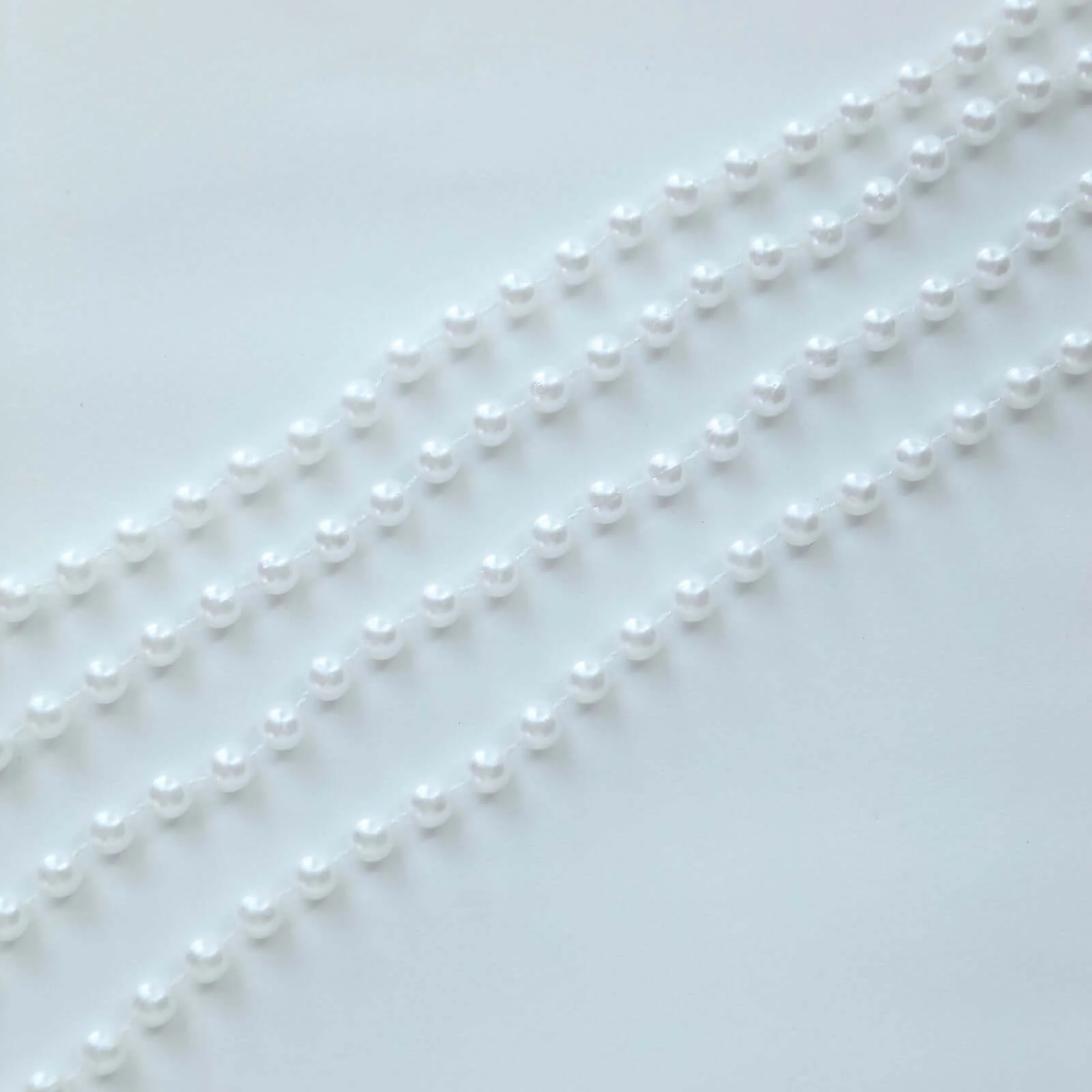 Faux Pearl Beaded Chair Back Garland Sash 16" White Gatsby-Inspired Design - Pre-Tied Pearl String for Chiavari Chairs - Image 6