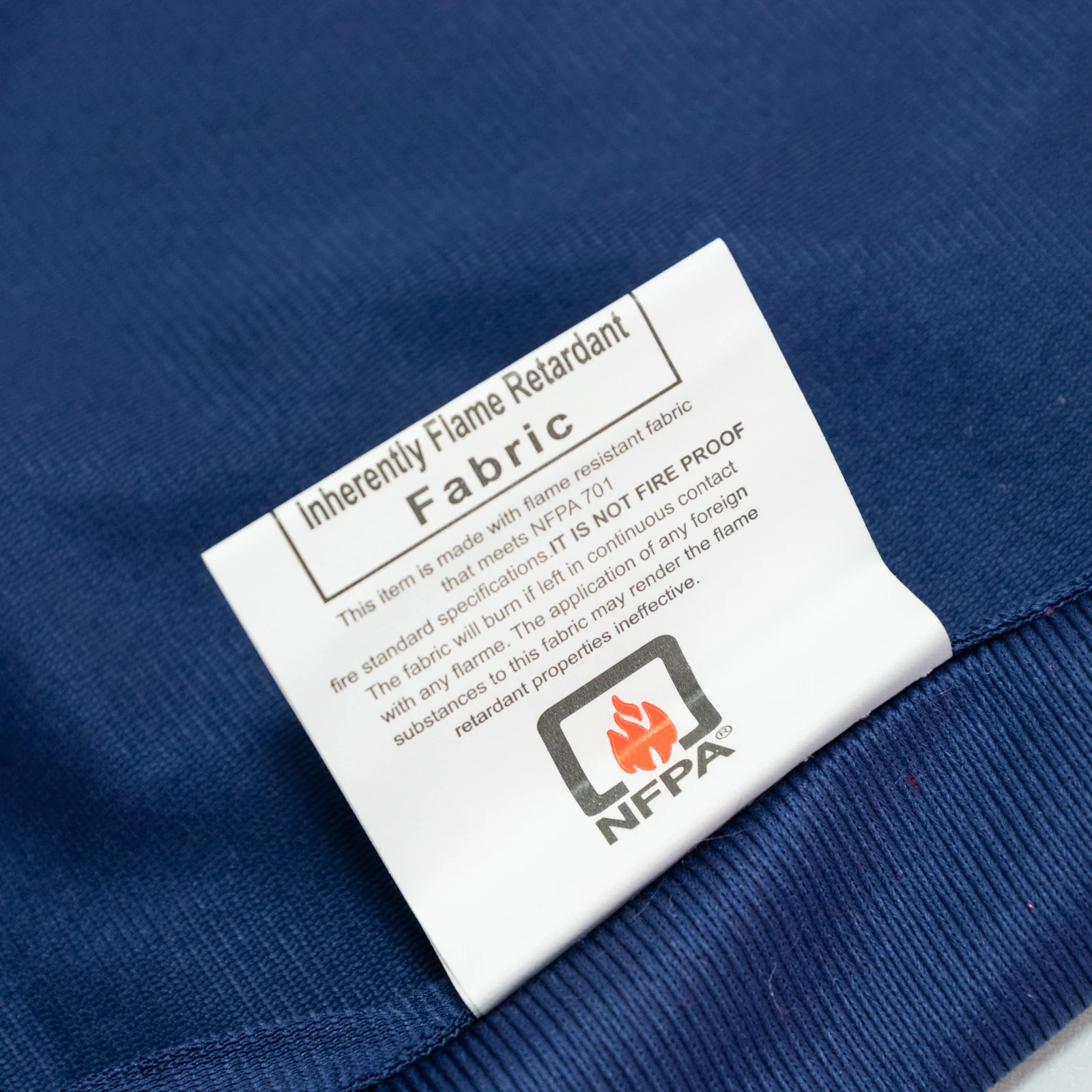 Fire Retardant 60"x126" Rectangle Scuba Polyester Tablecloth – Navy Blue, Wrinkle Free, Stain Resistant Table Cover - Image 2