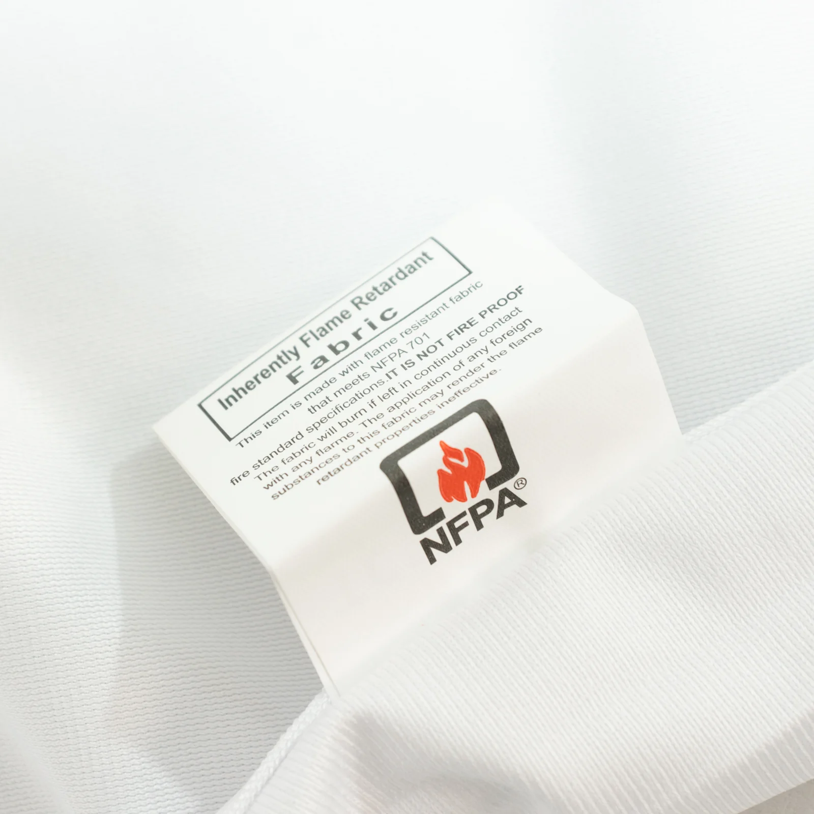 Fire Retardant 60"x126" Rectangle Scuba Polyester Tablecloth – White, Wrinkle Free, Stain Resistant Table Cover - Image 2