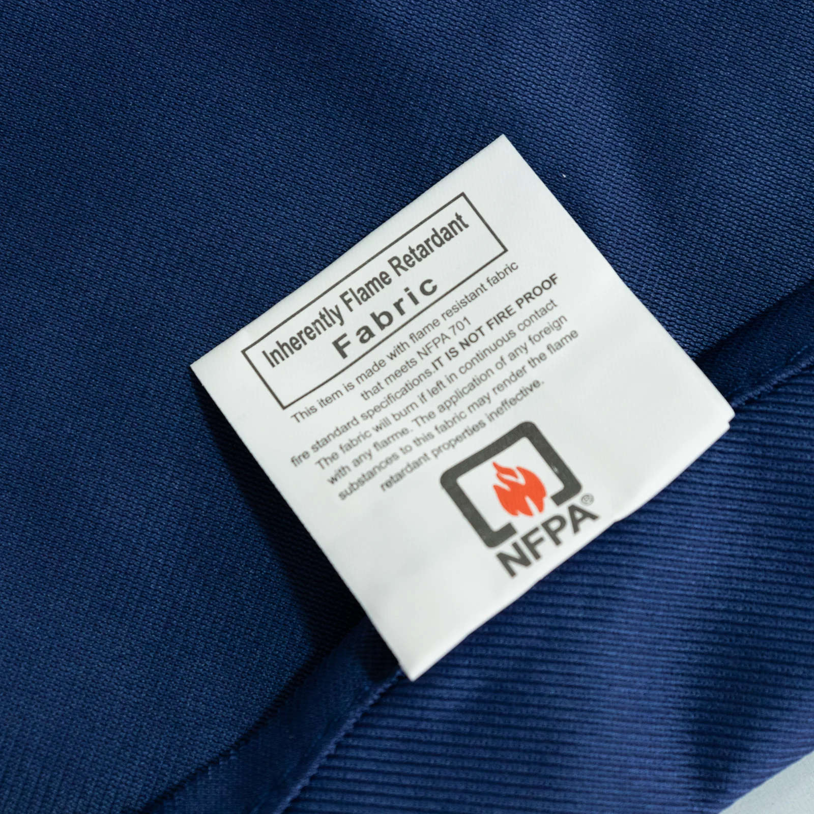 Fire Retardant 90" Round Scuba Polyester Tablecloth – Navy Blue, Wrinkle Free, Stain Resistant Table Cover - Image 5