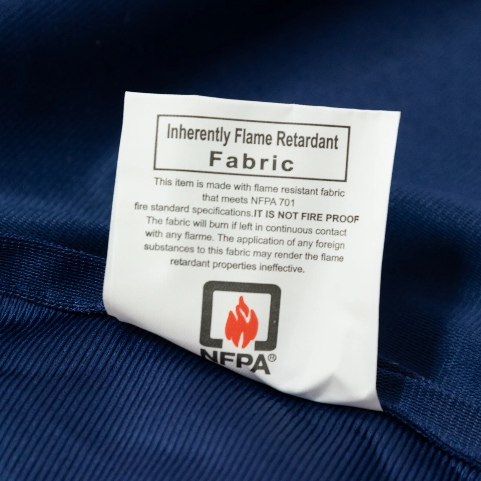 Fire Retardant 90"x132" Rectangle Scuba Polyester Tablecloth – Navy Blue, Wrinkle Free, Stain Resistant, Seamless Table Cover - Image 5