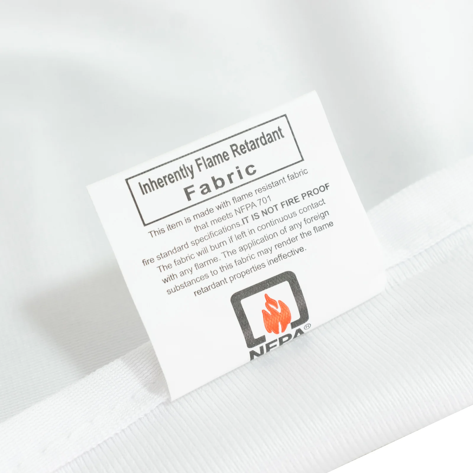 Fire Retardant 90"x156" Rectangle Scuba Polyester Tablecloth – White, Wrinkle Free, Stain Resistant, Seamless Table Cover - Image 2