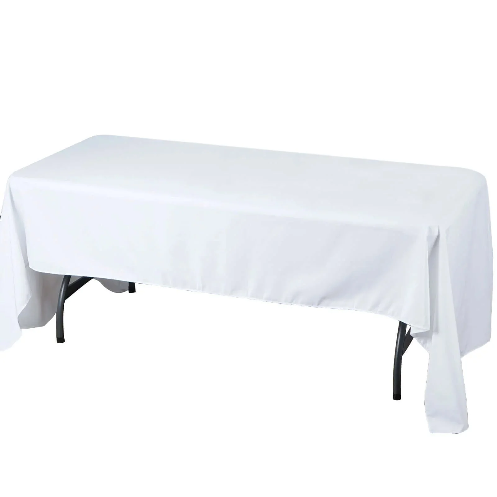 Fire Retardant Premium Polyester Rectangular Tablecloth 60"x126" White - Wrinkle-Resistant and Safety Certified Table Cover for Events & Gatherings - Image 6